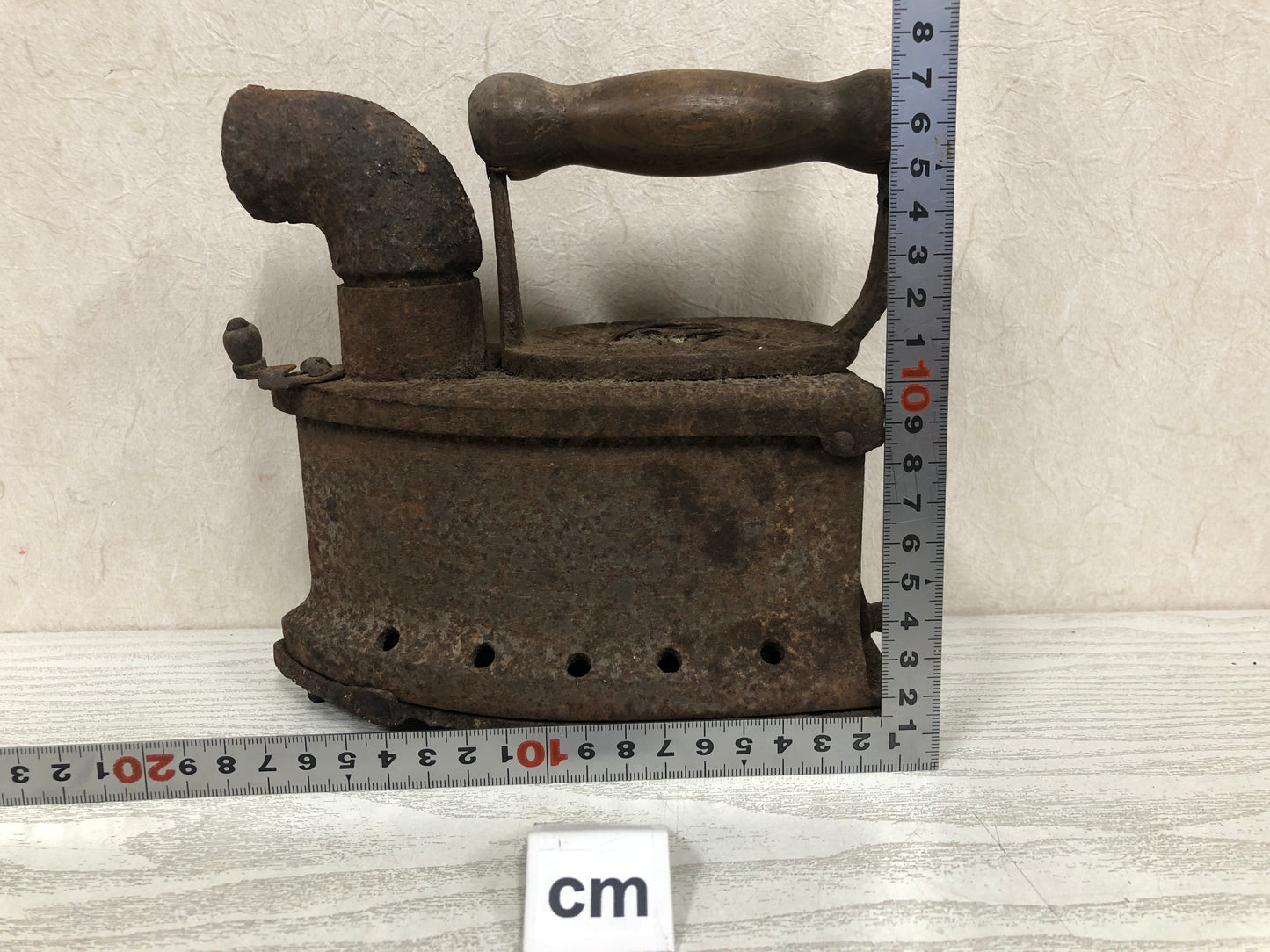 Y3839 IRON Showa retro laundry clothes housework Japanese antique vintage