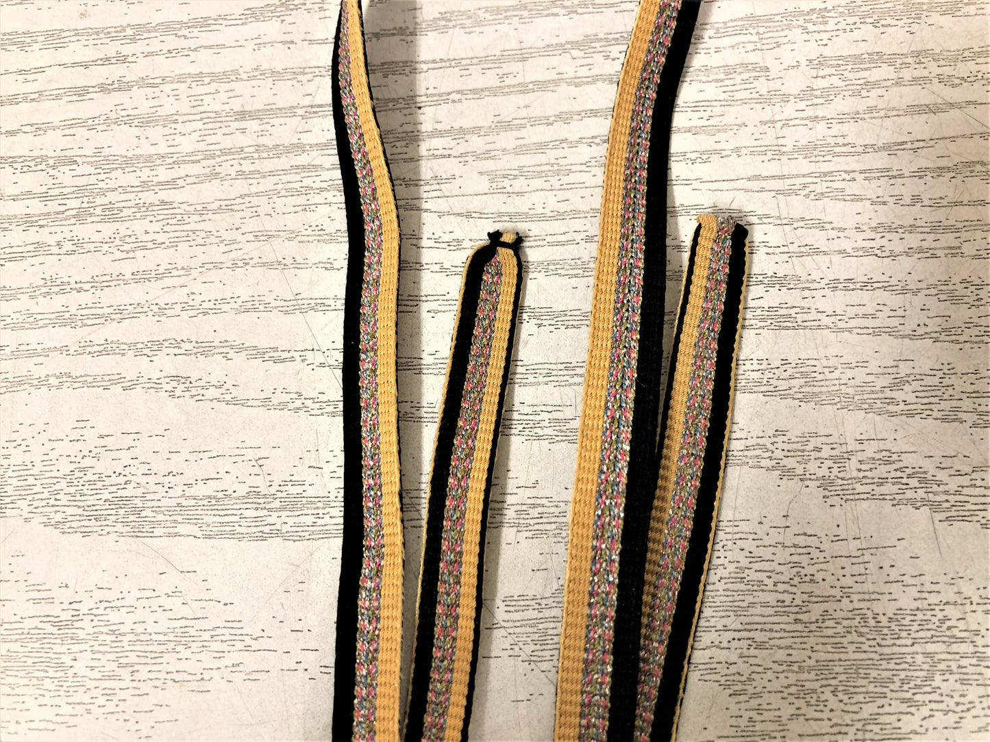 Y3845 OBIDOME Fan Sash Clip metalwork engraving Japan Kimono accessory antique