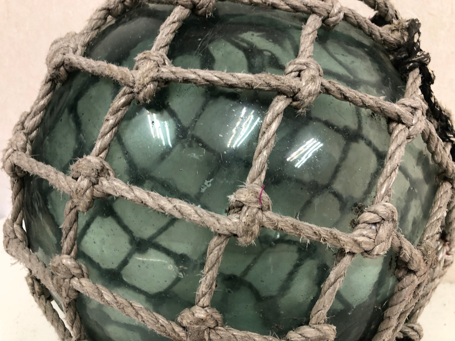 Y3875 FLOAT Glass Floating Ball fishing bouy big Japanese antique vintage Japan
