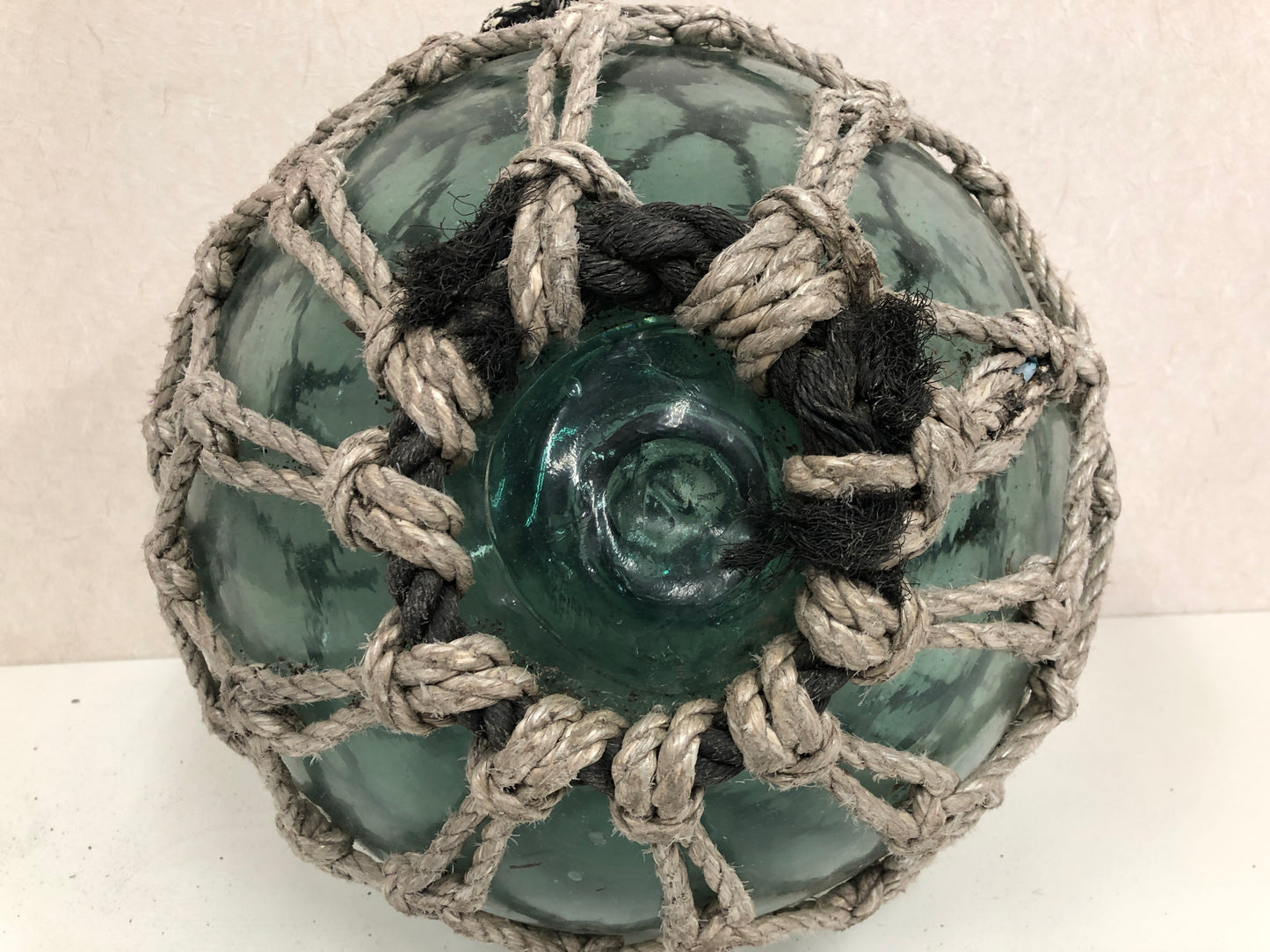 Y3875 FLOAT Glass Floating Ball fishing bouy big Japanese antique vintage Japan