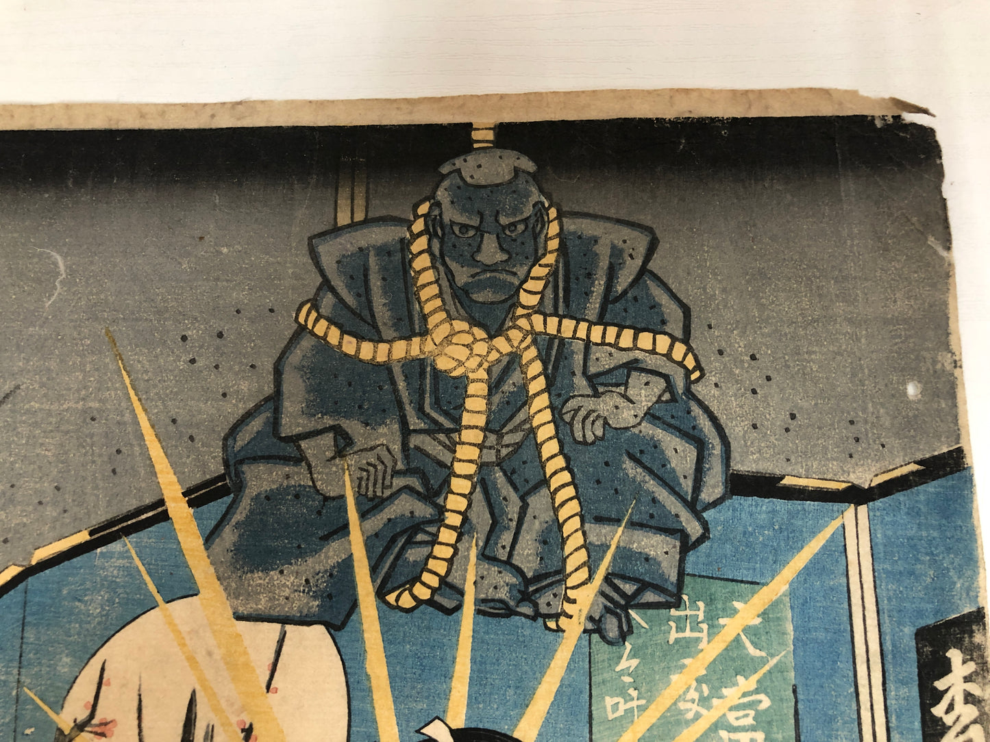 Y3888 WOODBLOCK PRINT Toyokuni story picture Kannon Japan Ukiyoe art interior