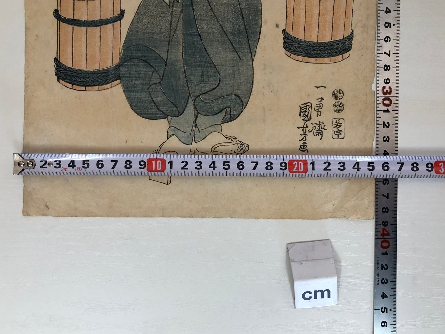 Y3890 WOODBLOCK PRINT Kuniyoshi actor kimono Japan Ukiyoe art interior antique