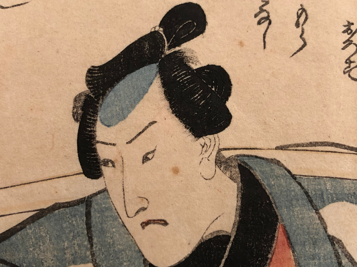 Y3890 WOODBLOCK PRINT Kuniyoshi actor kimono Japan Ukiyoe art interior antique