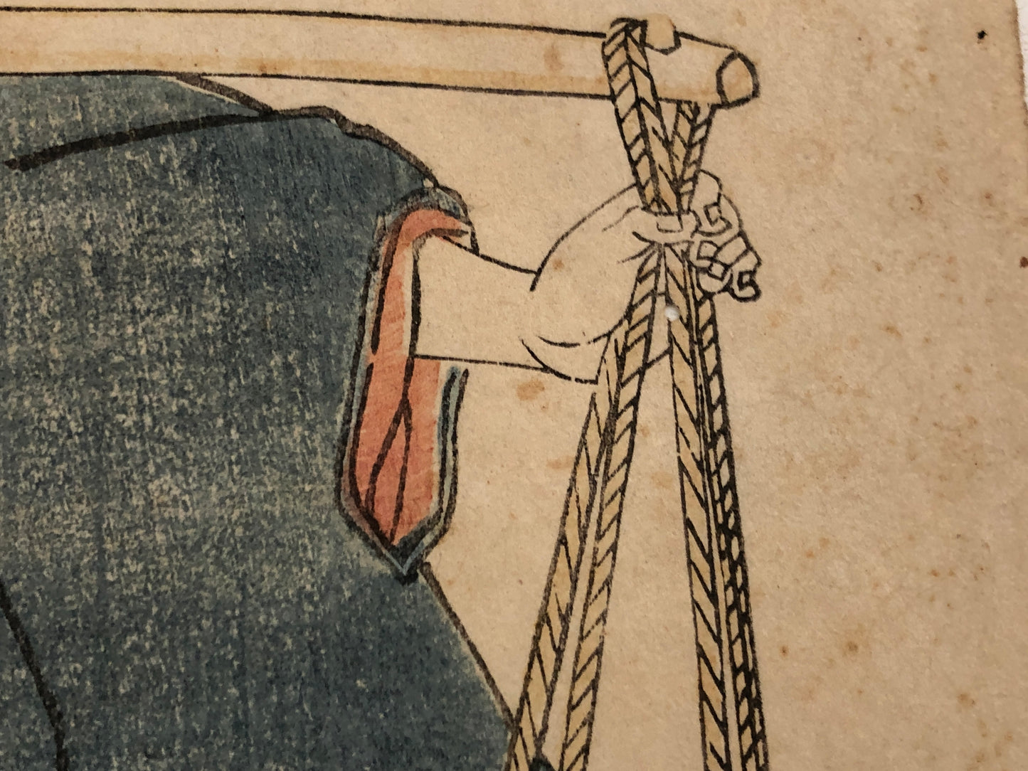 Y3890 WOODBLOCK PRINT Kuniyoshi actor kimono Japan Ukiyoe art interior antique