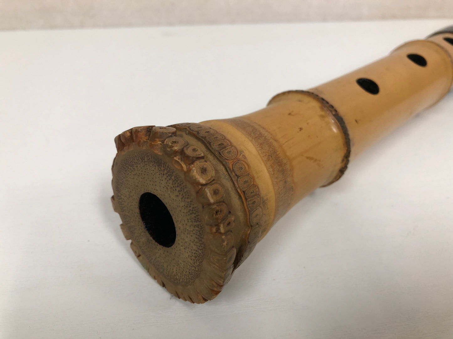 Y3903 SHAKUHACHI Bamboo Flute Tozan style signed Japanese Traditional antique