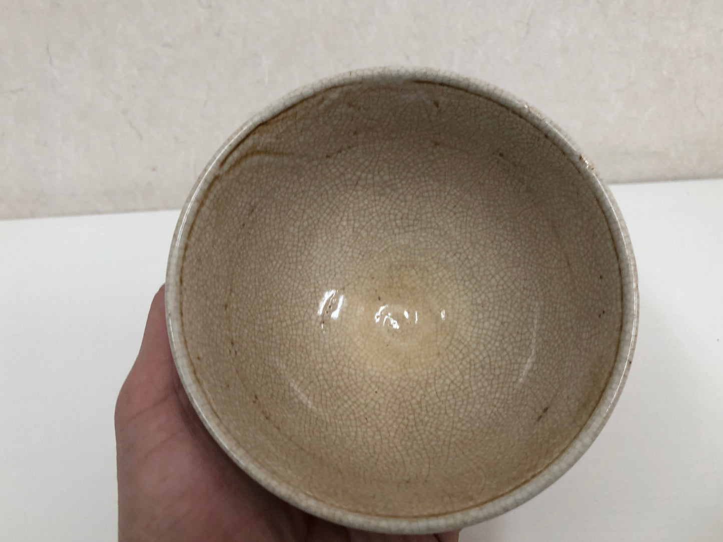 Y3915 CHAWAN Satsuma-ware flower Japan antique tea ceremony bowl cup pottery