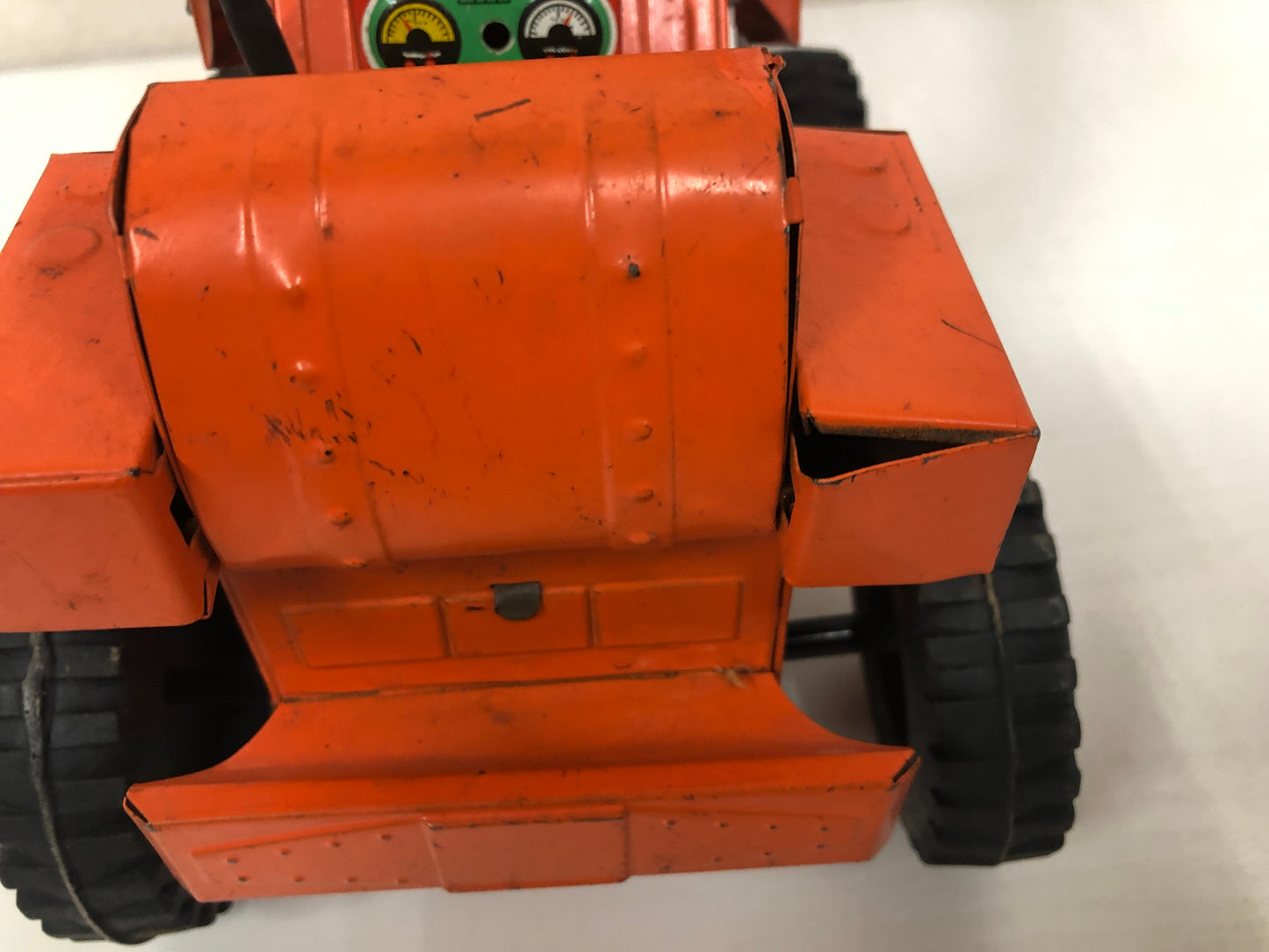 Y3973 TIN TOY Yonezawa Shovel Loader Excavator box Japanese antique vintage