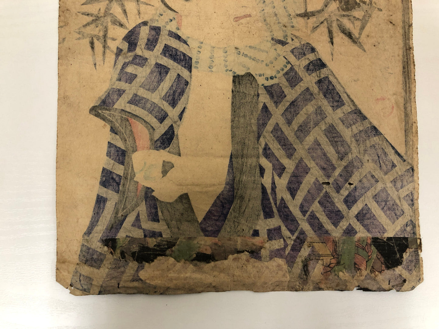 Y4006 WOODBLOCK PRINT Kunichika actor Japan Ukiyoe art interior antique decor
