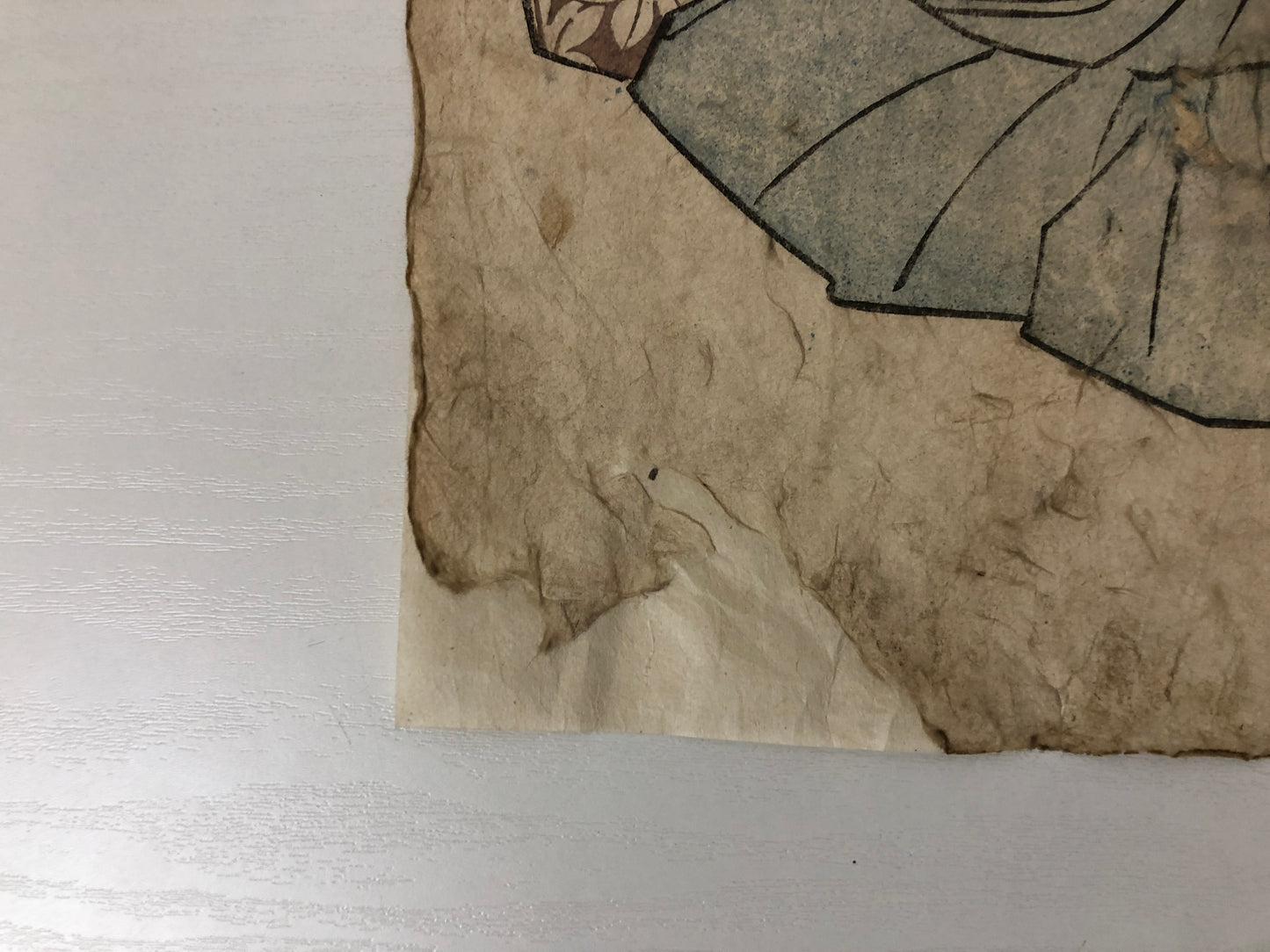 Y4008 WOODBLOCK PRINT Toyokuni obituary memorial Japan Ukiyoe interior antique