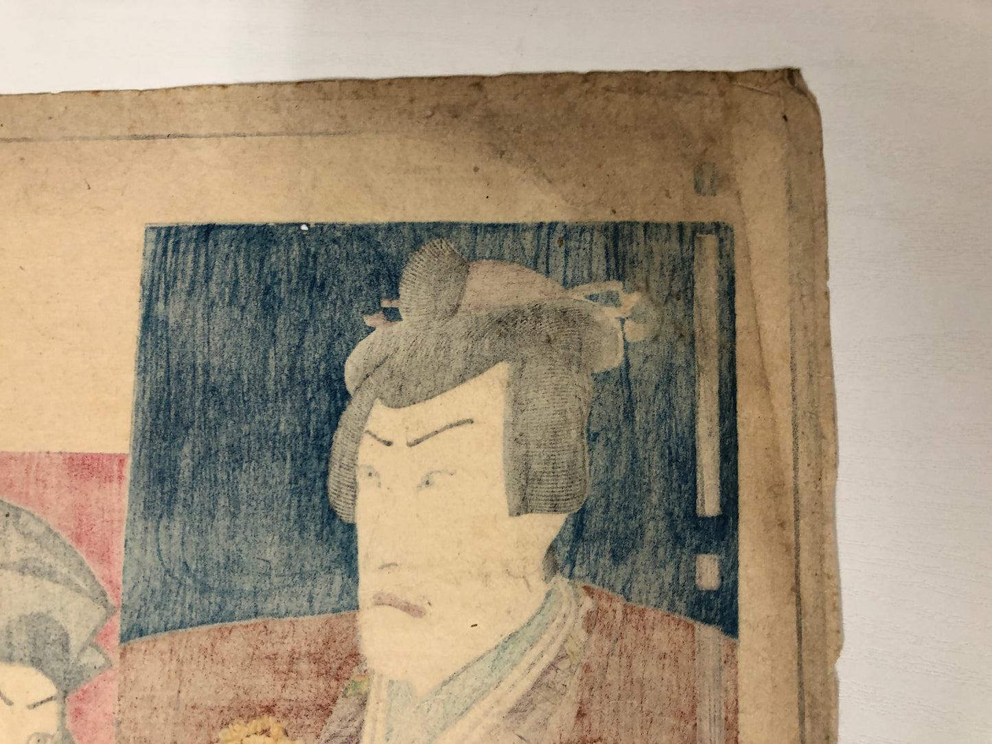 Y4012 WOODBLOCK PRINT Toyokuni actor Japan Ukiyoe art interior antique decor