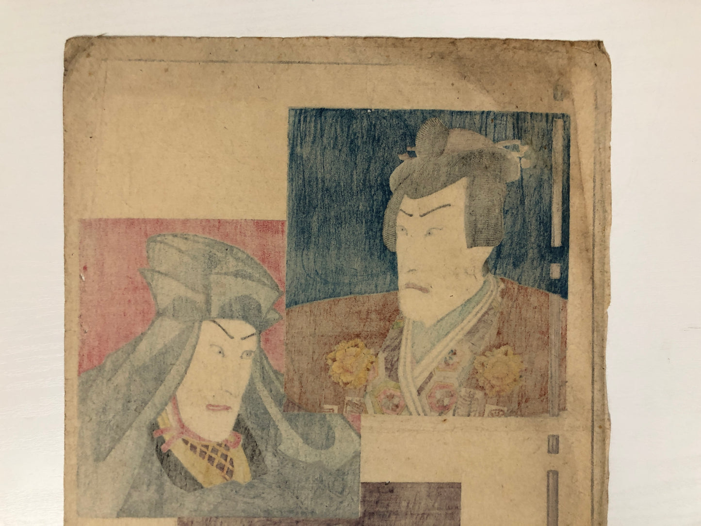 Y4012 WOODBLOCK PRINT Toyokuni actor Japan Ukiyoe art interior antique decor