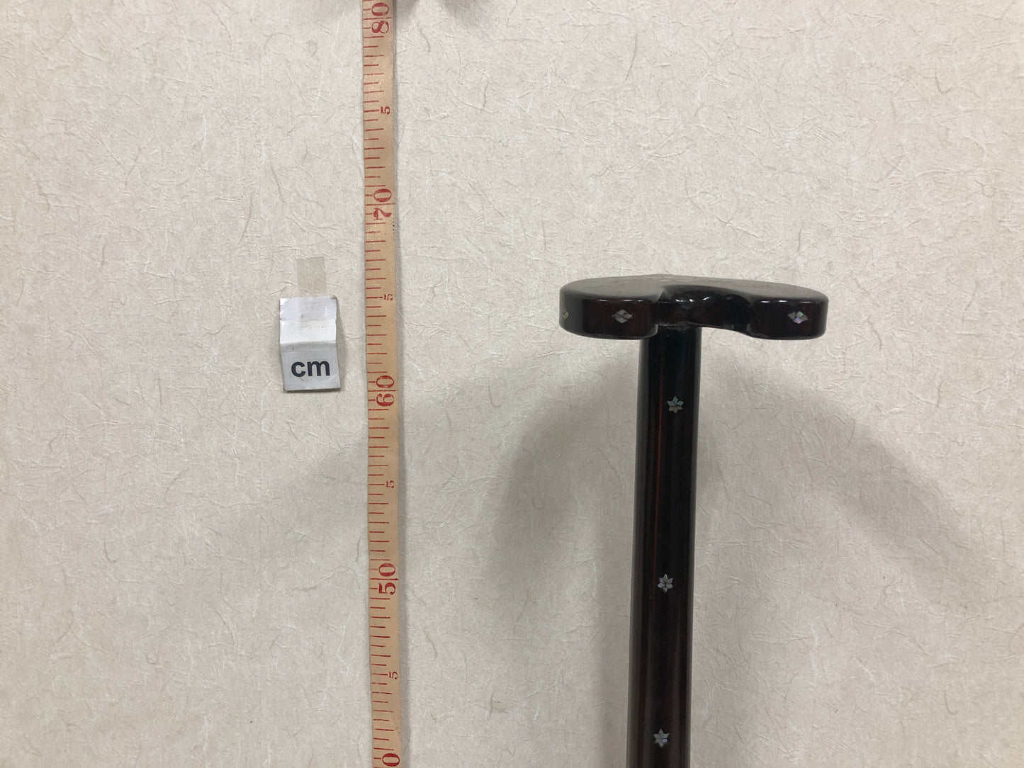 Y4049 OKIMONO Sword Rack kanata holder Makie Raden work Japan antique interior