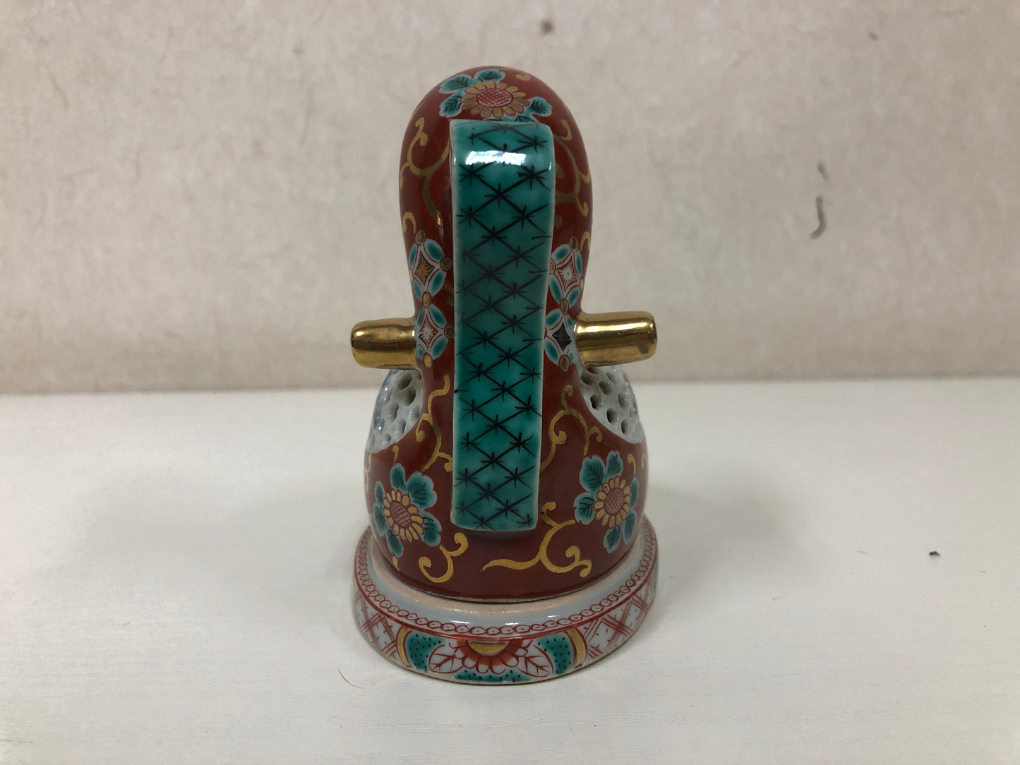 Y4054 KOURO Arita-ware Eboshi signed antique Incense Burner fragrant aroma Japan