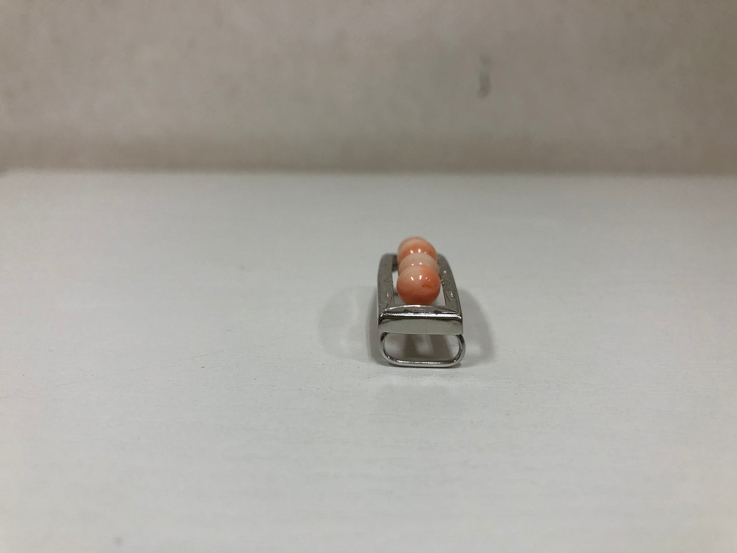 Y4082 OBIDOME Sash Clip brooch Coral box Japanese Kimono vintage antique