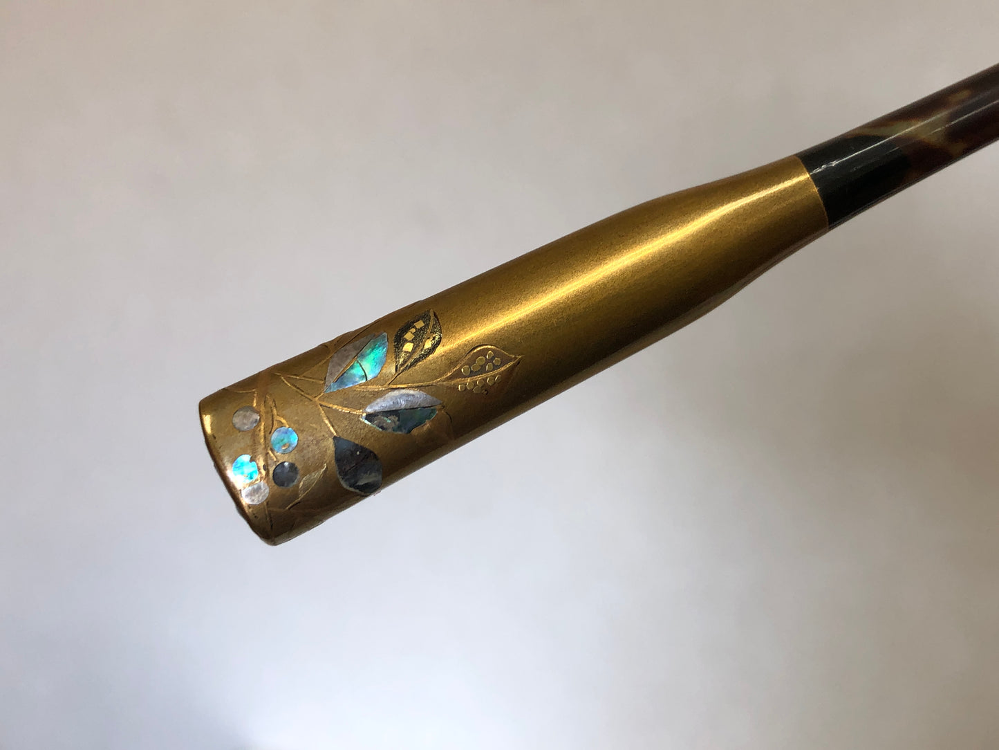 Y4117 KOUGAI Hair stick dressing tools Makie signed box Japan antique kimono