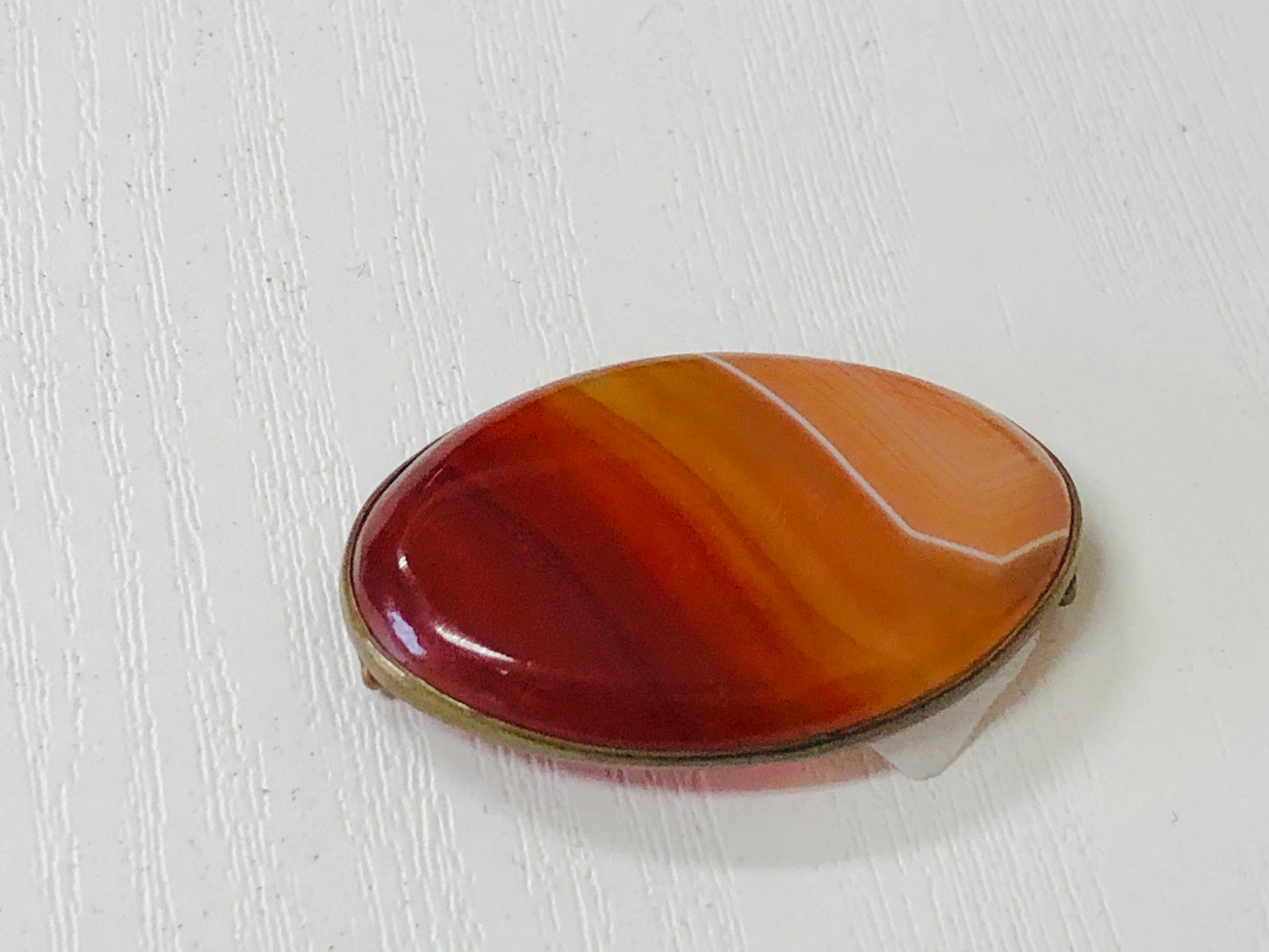 Y4123 OBIDOME Sash Clip brooch Agate Japanese Kimono vintage antique accessory