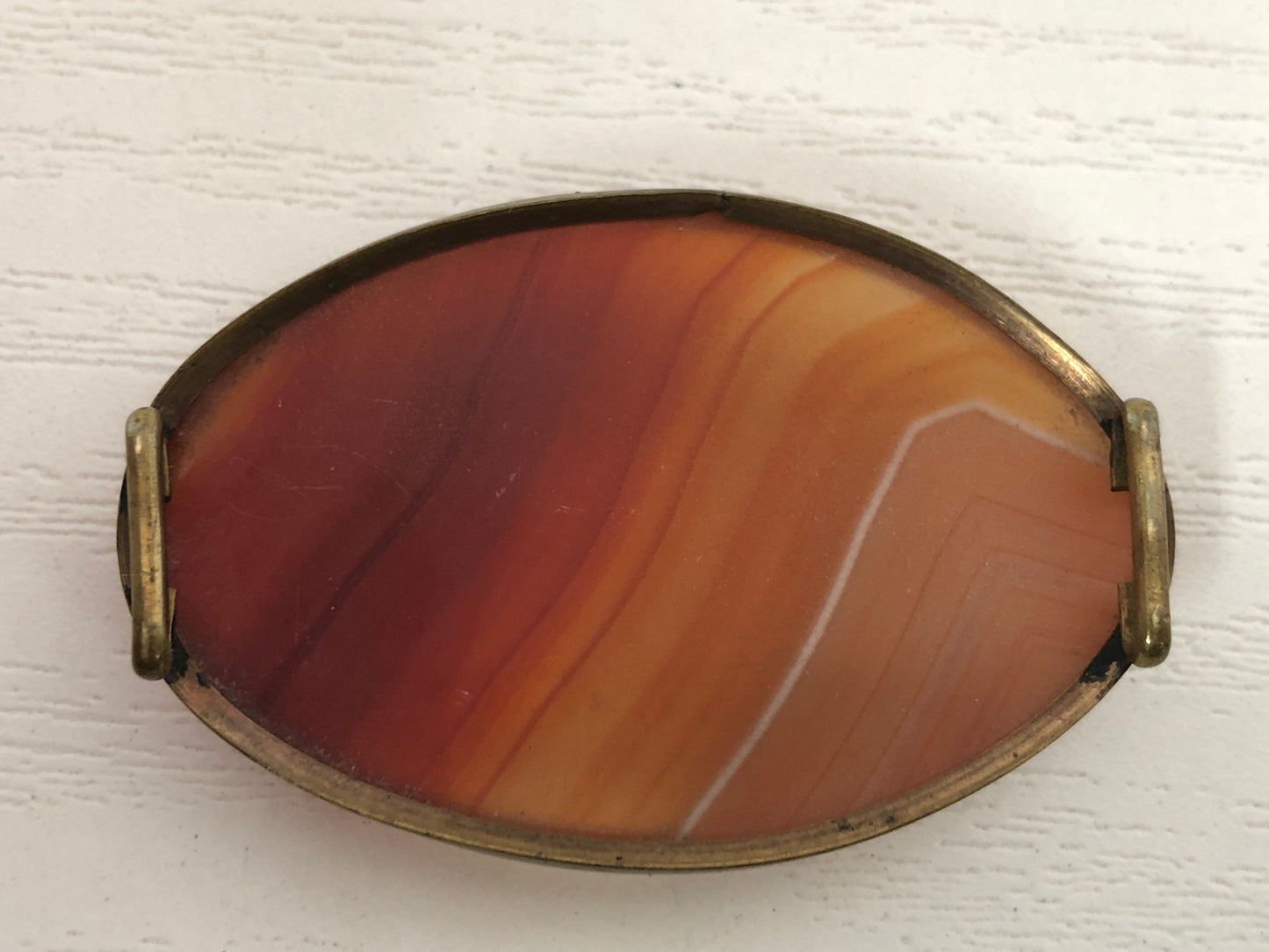 Y4123 OBIDOME Sash Clip brooch Agate Japanese Kimono vintage antique accessory