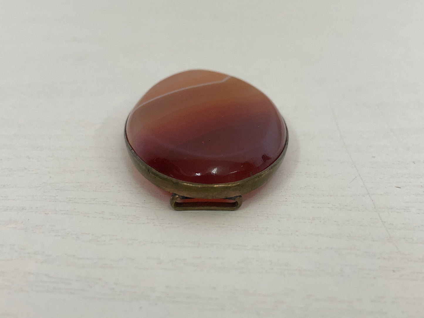 Y4123 OBIDOME Sash Clip brooch Agate Japanese Kimono vintage antique accessory