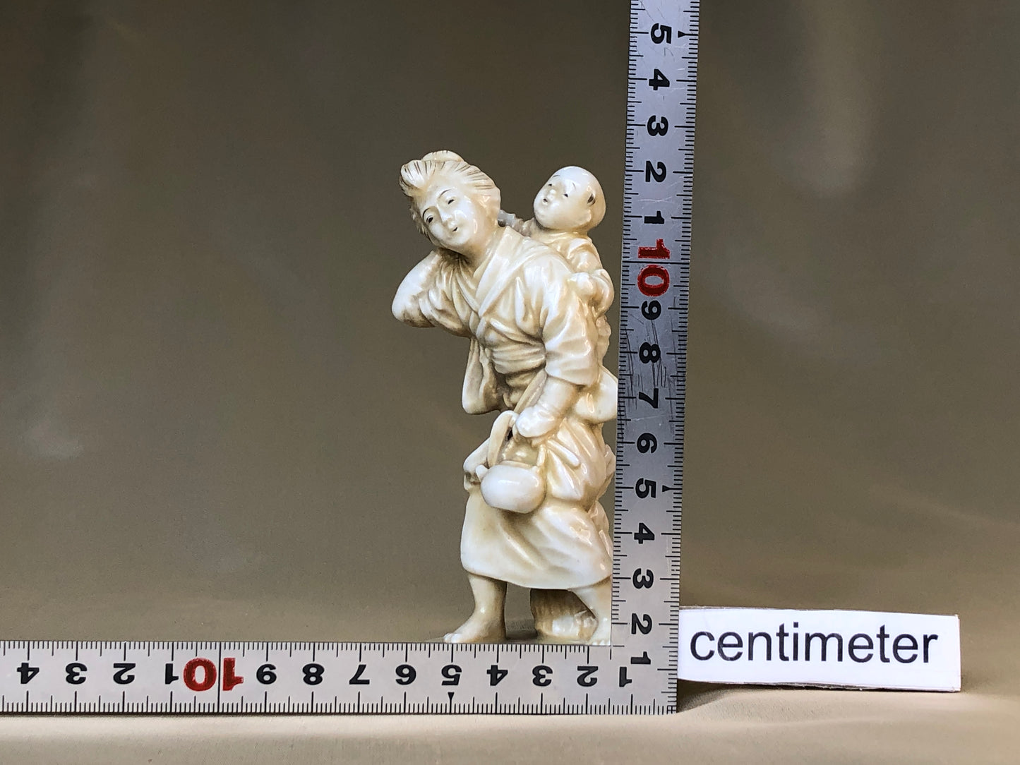 Y4182 NINGYO Kyo-ware white porcelain kimono beauty figure Japan statue antique