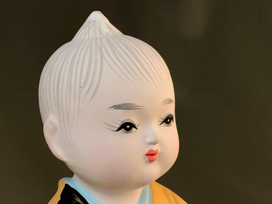 Y4183 NINGYO Hakata doll turtle person figure Japan antique statue vintage