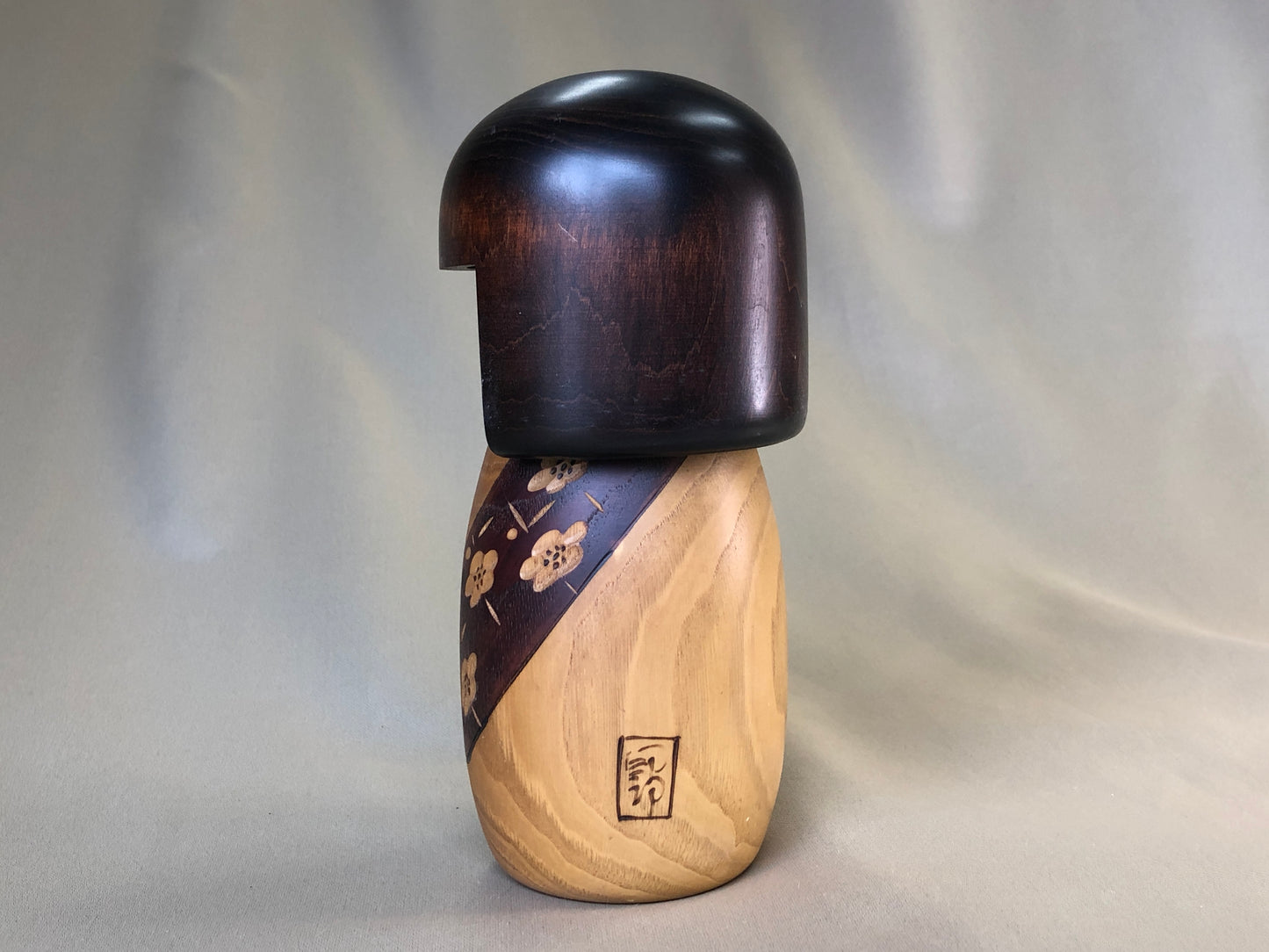 Y4184 NINGYO wood carving Kokeshi doll signed Japan antique vintage figure
