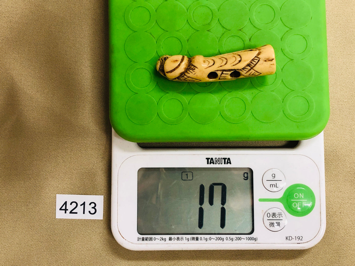 Y4213 NETSUKE hermit figurine Japan traditional antique kimono accessory figure