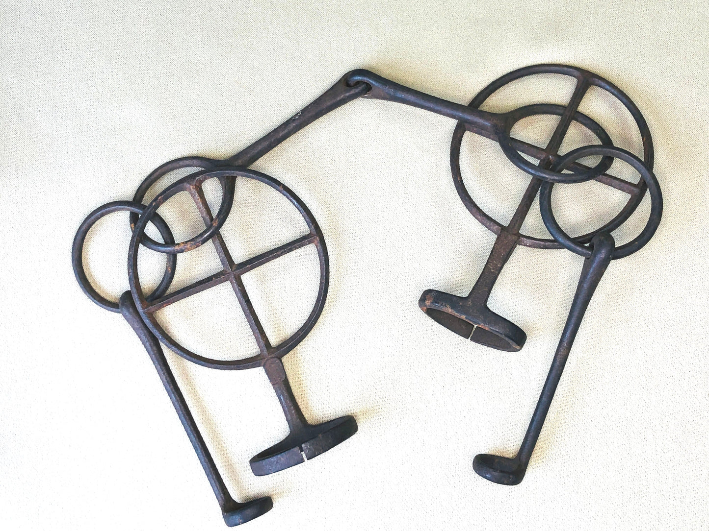 Y4220 BAGU Bit Horse Harness signed iron Japanese antique sports vintage Japan