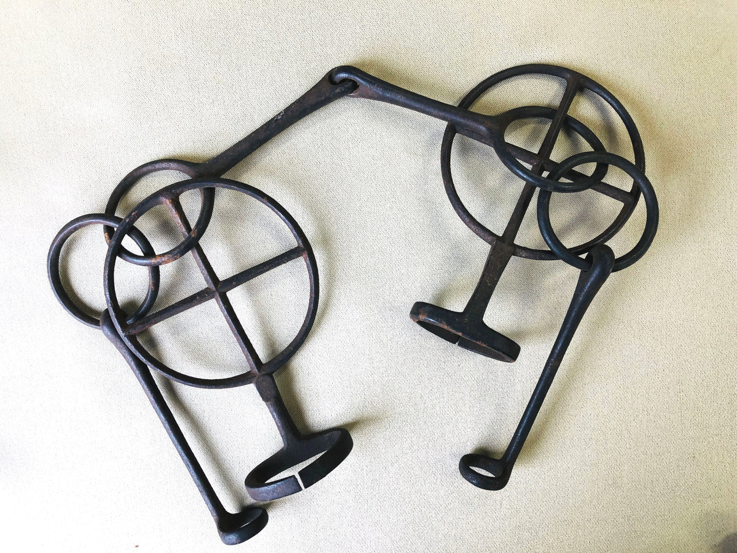 Y4220 BAGU Bit Horse Harness signed iron Japanese antique sports vintage Japan