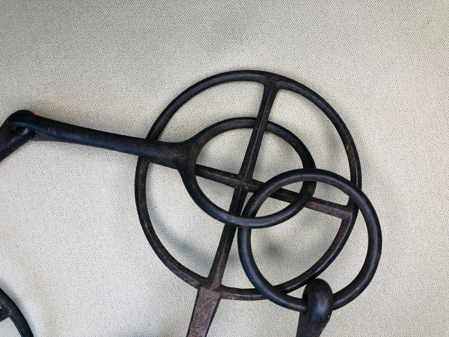 Y4220 BAGU Bit Horse Harness signed iron Japanese antique sports vintage Japan