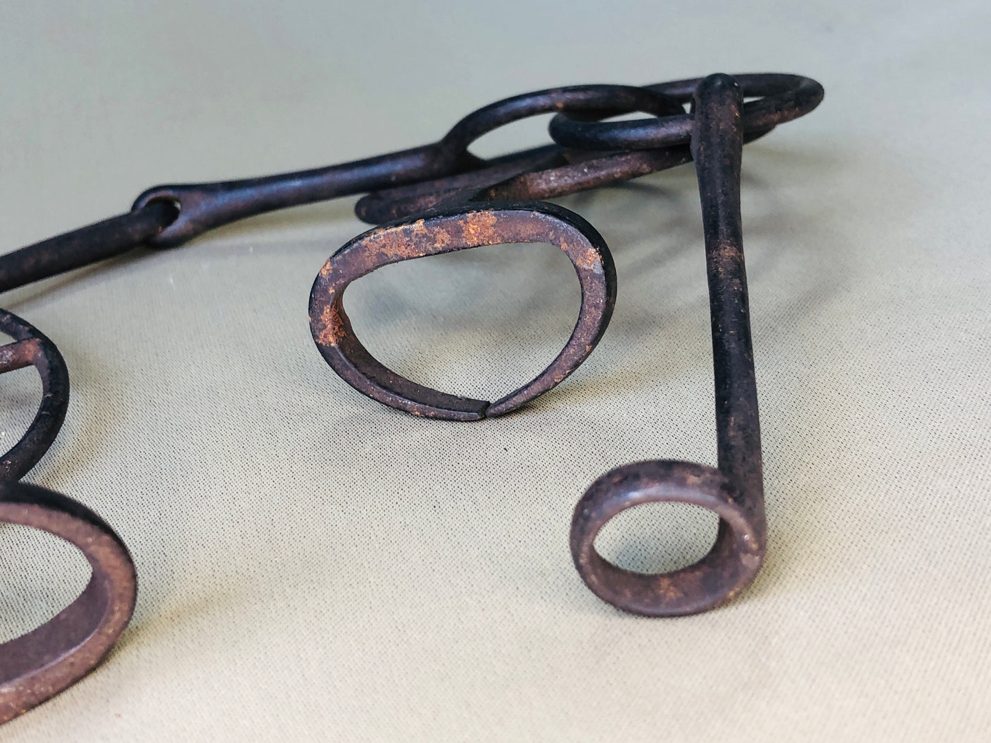 Y4220 BAGU Bit Horse Harness signed iron Japanese antique sports vintage Japan