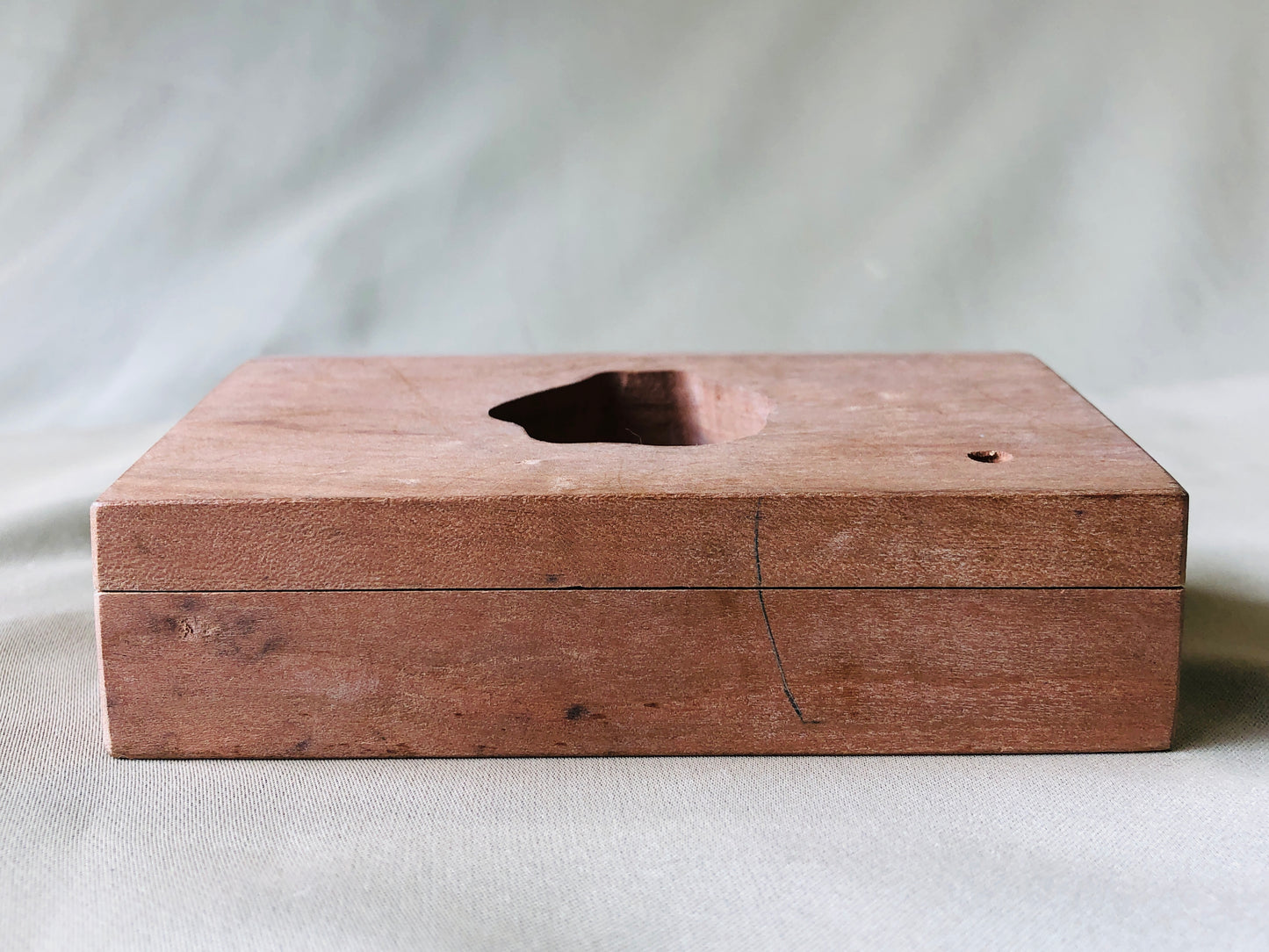 Y4228 KASHIGATA Watermill Japan antique Wooden Pastry Mold wagashi confectionery