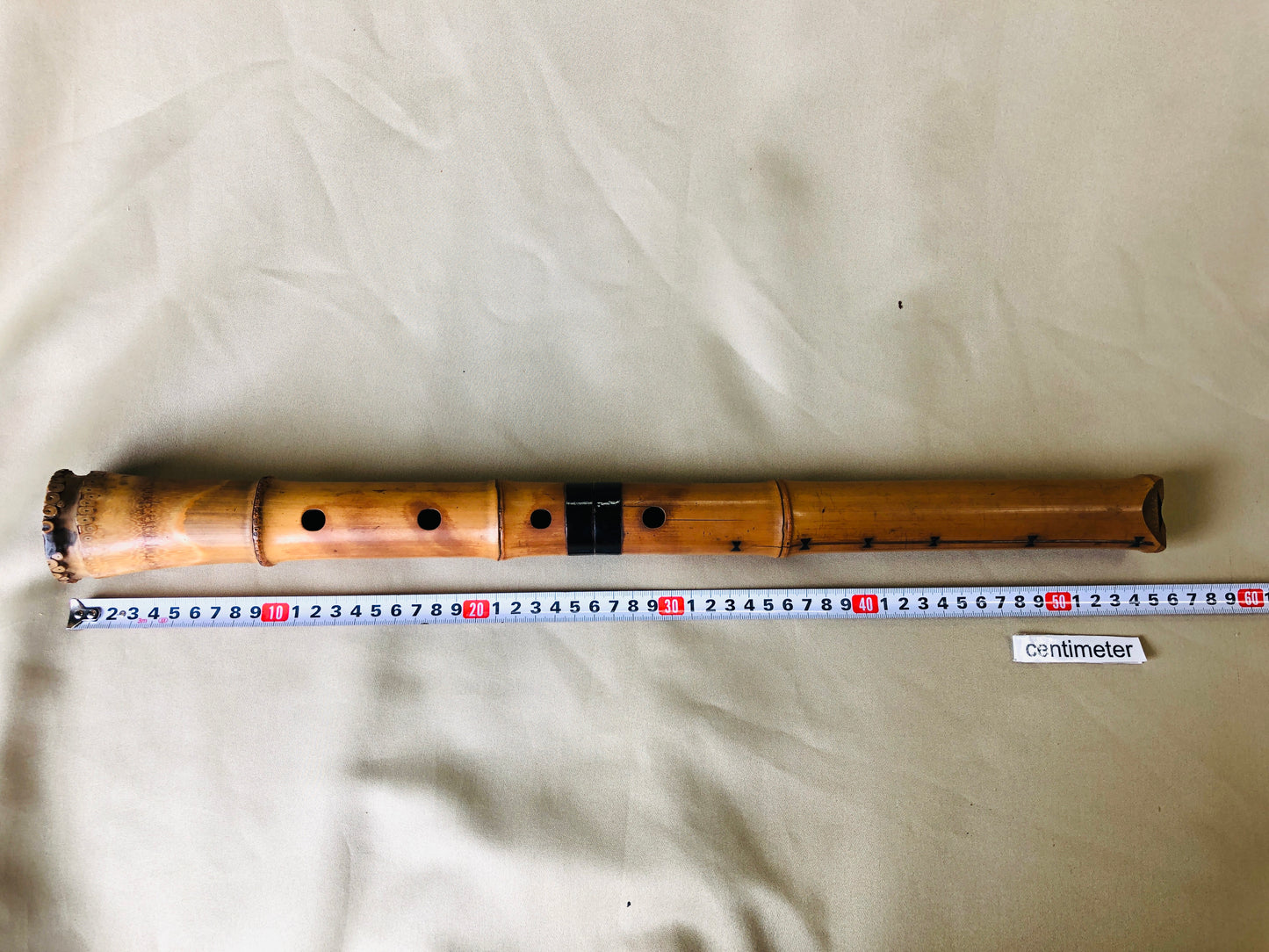 Y4262 SHAKUHACHI Bamboo flute Kinko style signed Japan traditional antique