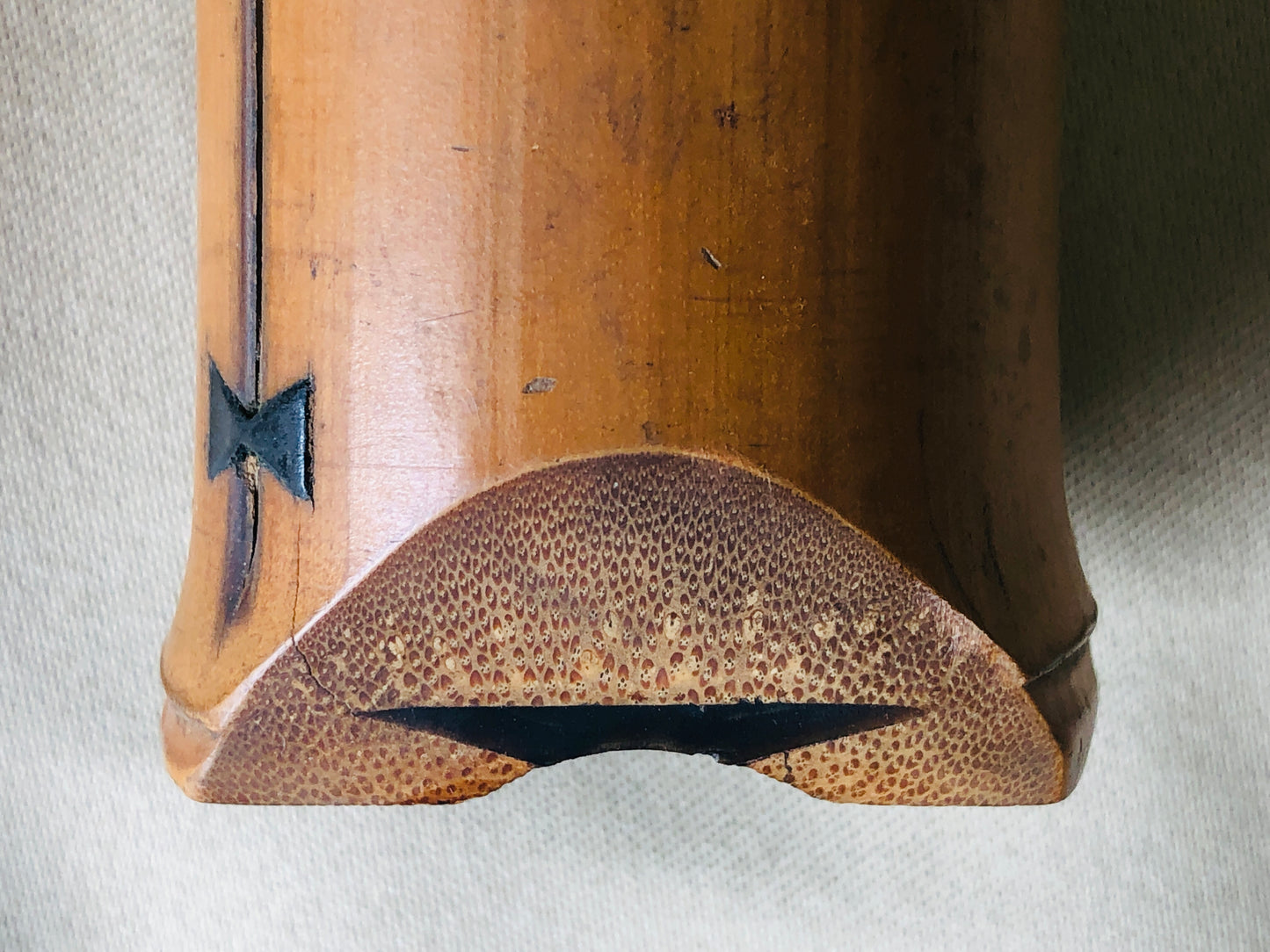 Y4262 SHAKUHACHI Bamboo flute Kinko style signed Japan traditional antique