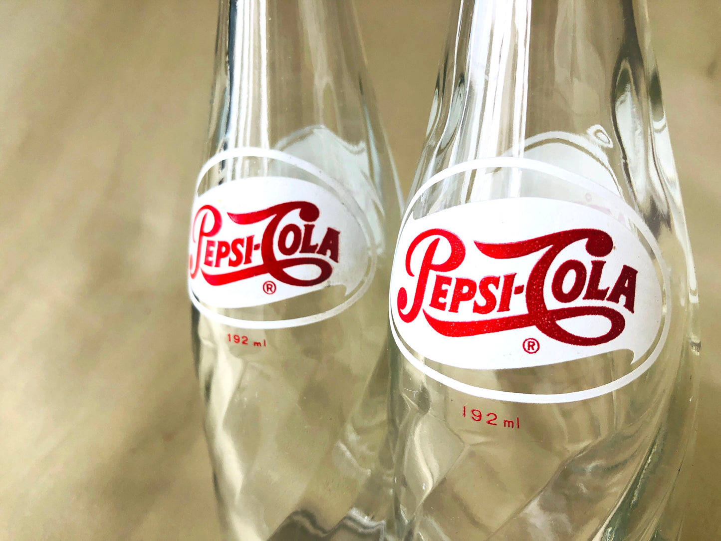 Y4282 BOTTLE Pepsi-Cola empty 35ml soda set Japanese antique vintage Japan