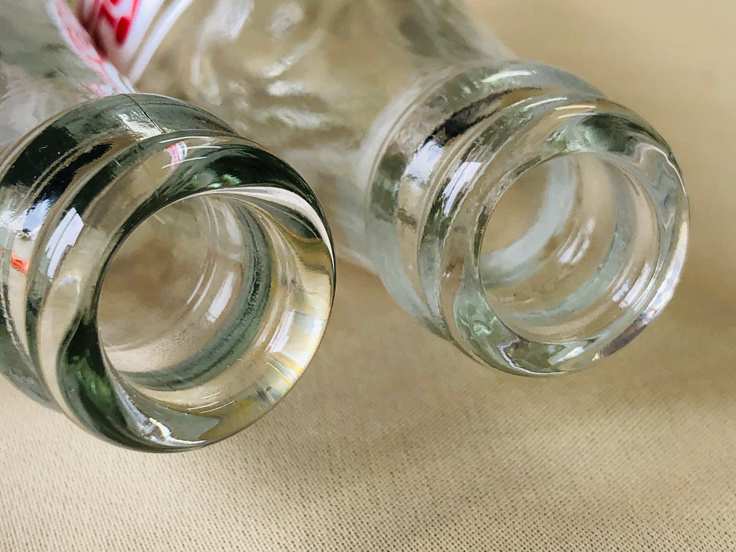 Y4282 BOTTLE Pepsi-Cola empty 35ml soda set Japanese antique vintage Japan