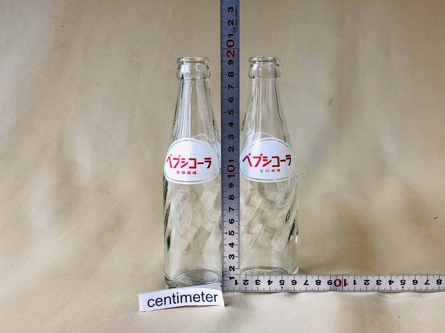 Y4282 BOTTLE Pepsi-Cola empty 35ml soda set Japanese antique vintage Japan