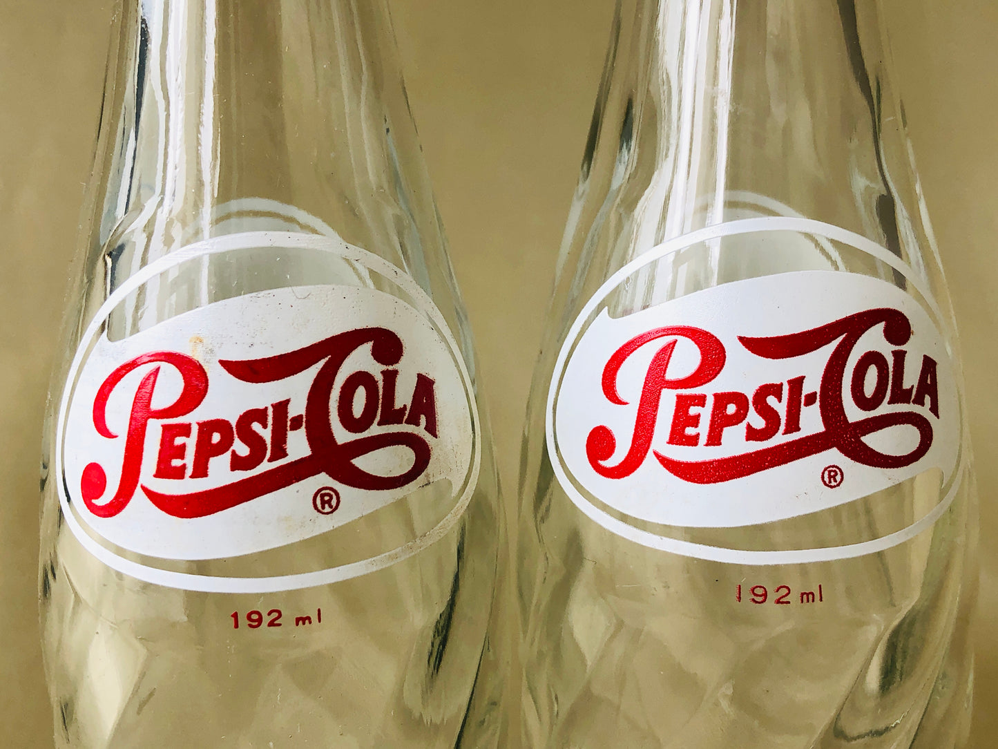 Y4282 BOTTLE Pepsi-Cola empty 35ml soda set Japanese antique vintage Japan