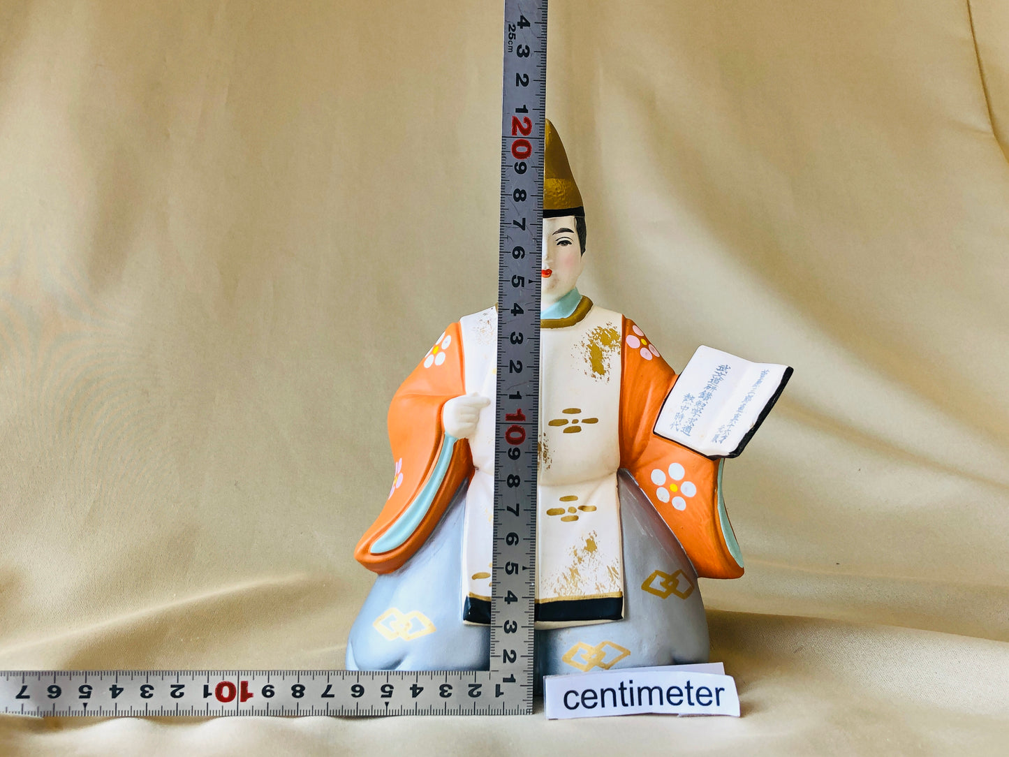 Y4286 NINGYO Hakata doll figure figurine box Japan antique statue vintage