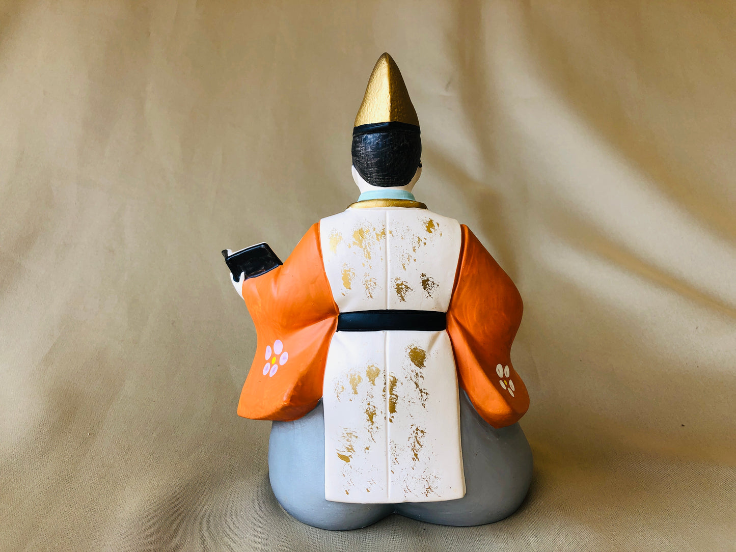 Y4286 NINGYO Hakata doll figure figurine box Japan antique statue vintage