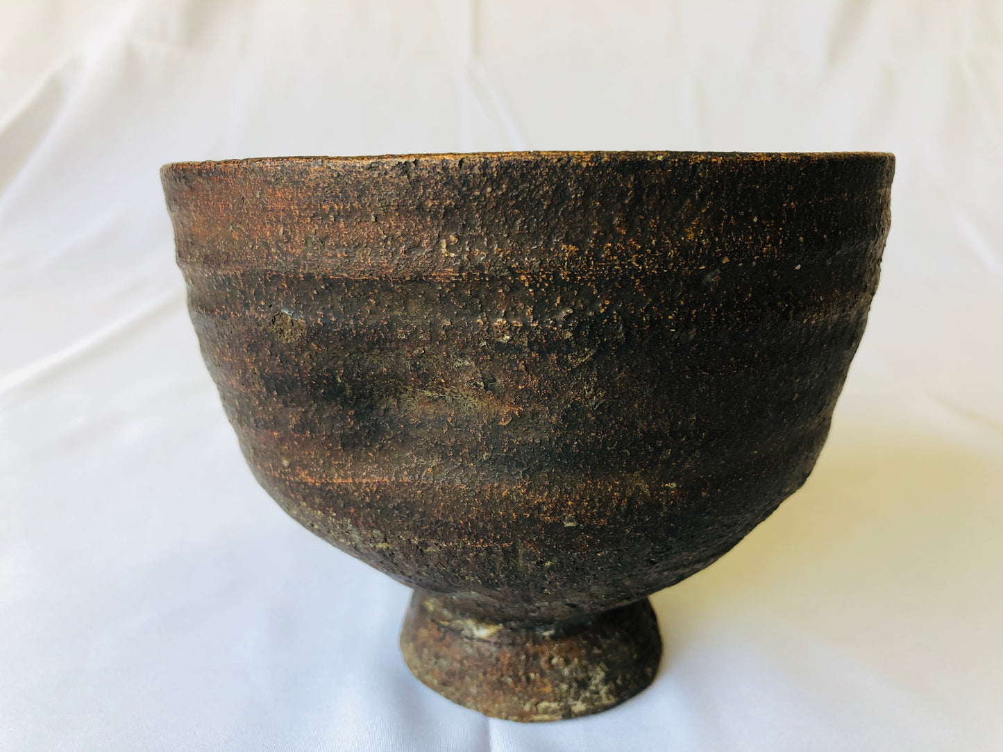 Y4379 CHAWAN Iga-ware bowl tea master's writing Japan antique tea ceremony