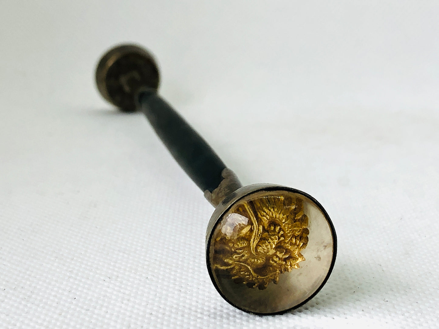 Y4502 KANZASHI Glass Hair Stick Hairpin dragon work Japan kimono accessory