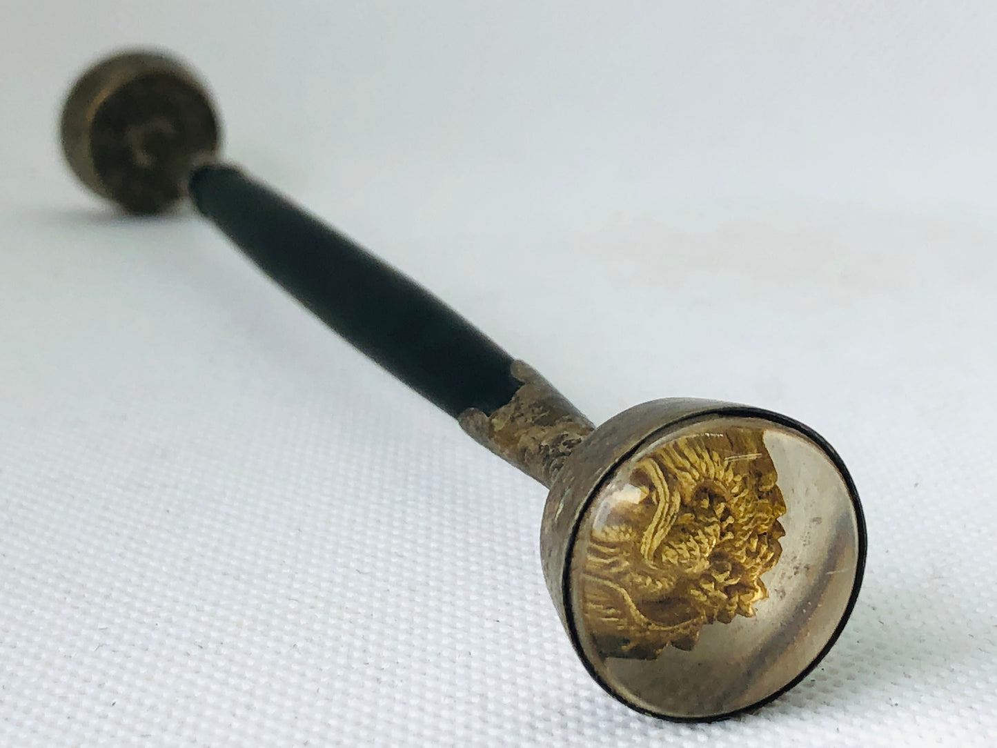 Y4502 KANZASHI Glass Hair Stick Hairpin dragon work Japan kimono accessory