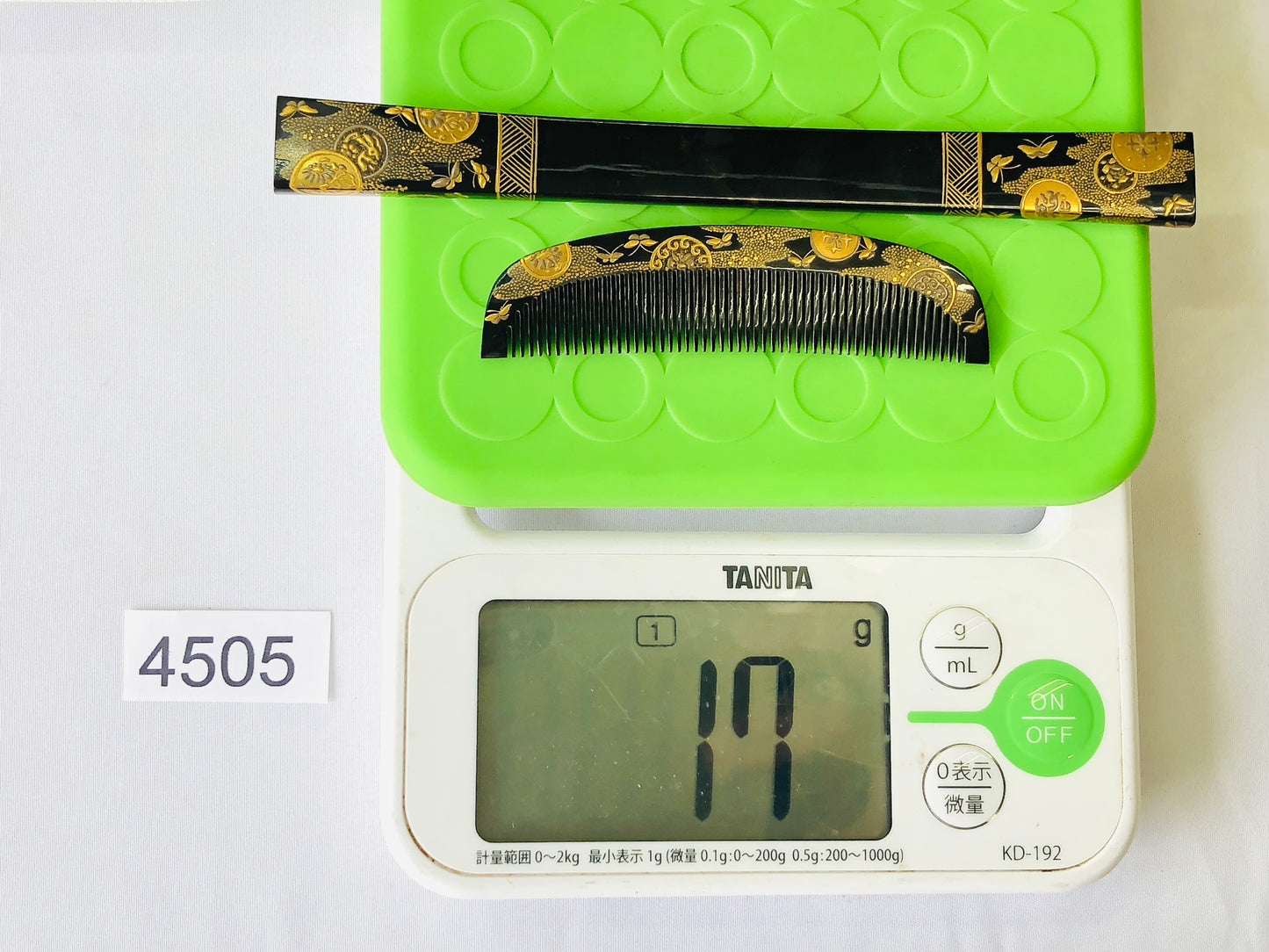 Y4505 KANZASHI Makie lacquer Hair Stick Comb Hairpin Set Japan kimono accessory