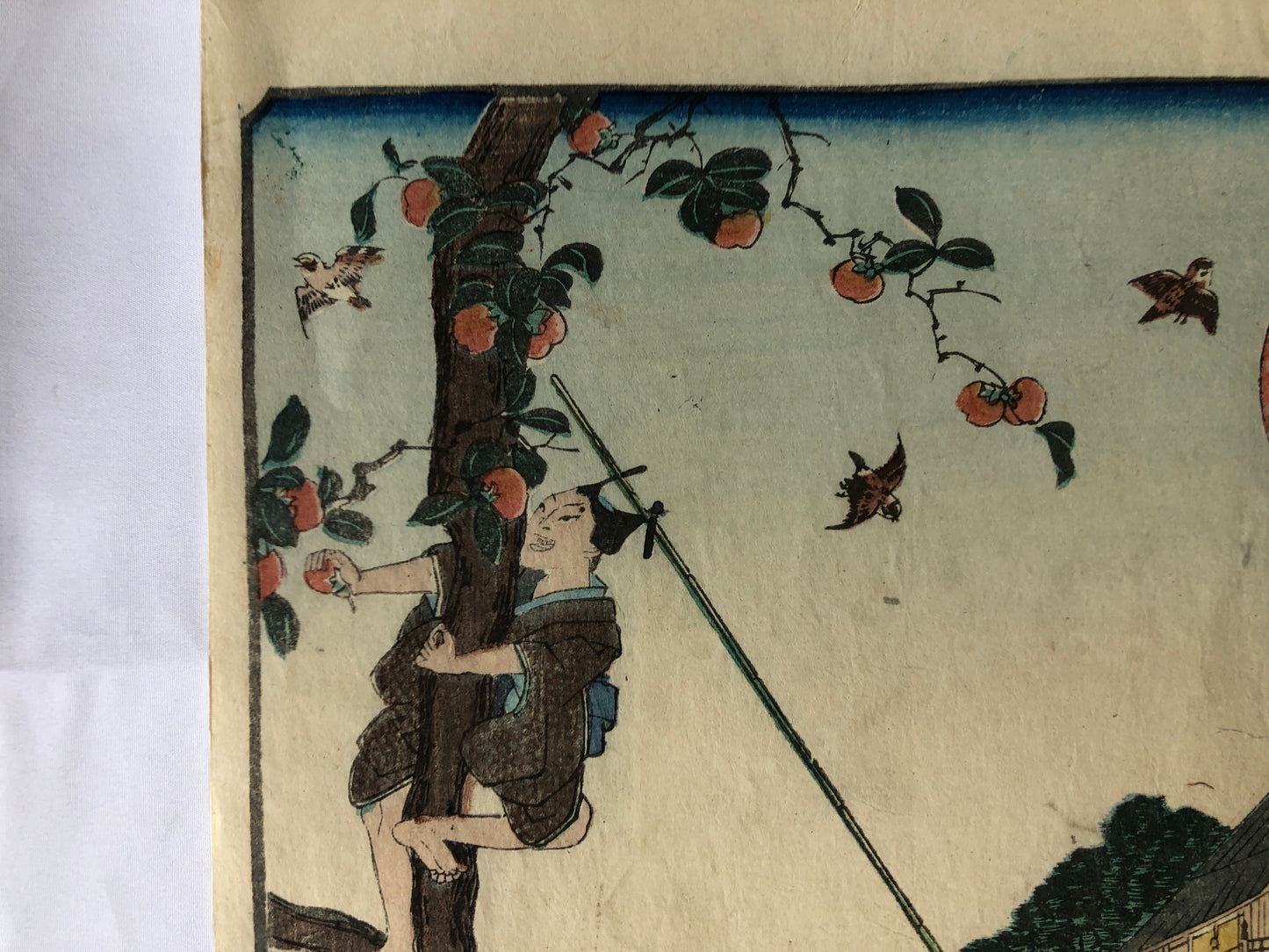 Y4628 WOODBLOCK PRINT Hirokage Edo famous place Japan Ukiyoe art antique