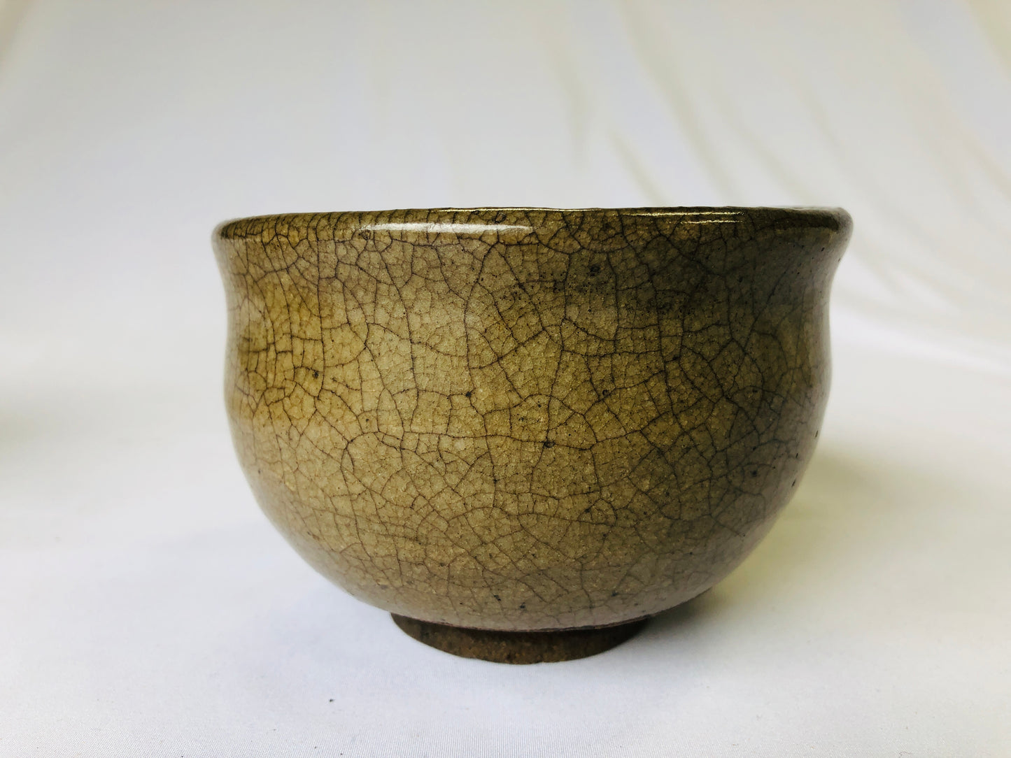Y4640 CHAWAN Karatsu-ware box picture karatsu Japan antique tea ceremony pottery