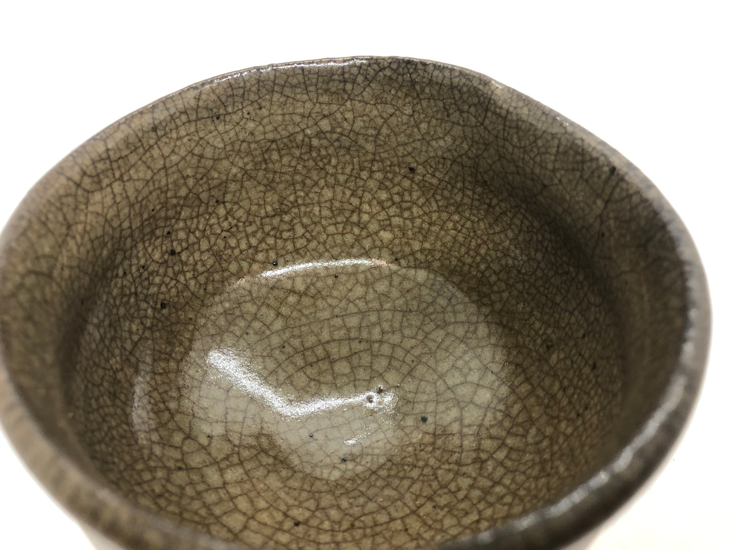 Y4640 CHAWAN Karatsu-ware box picture karatsu Japan antique tea ceremony pottery