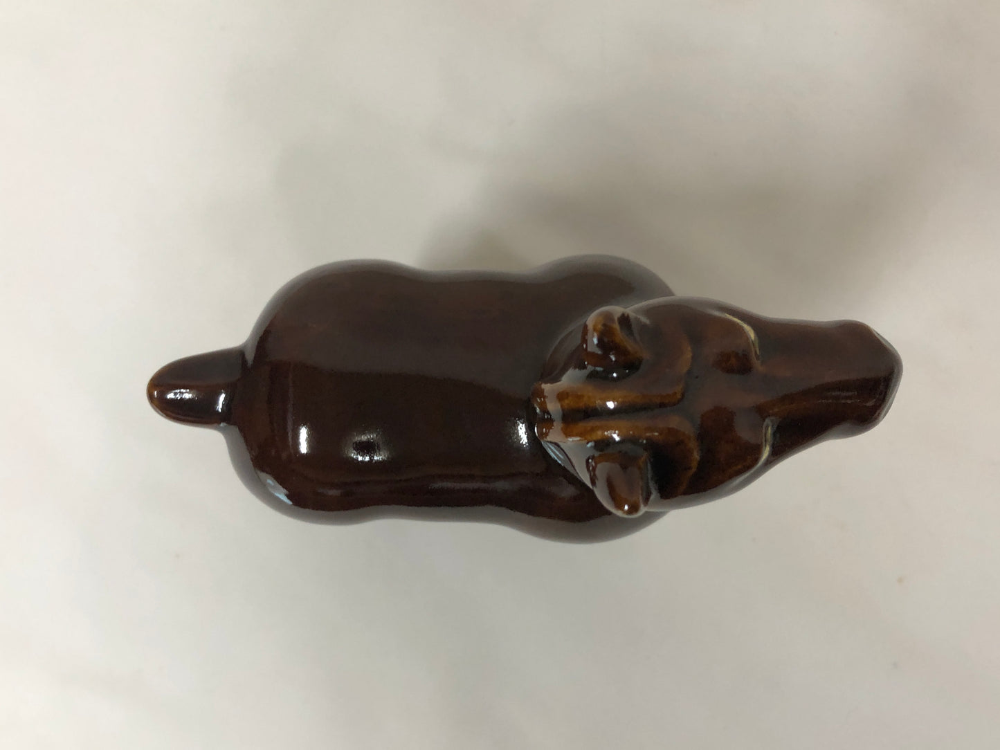 Y4707 OKIMONO Kyo-ware Horse figure signed box Japan antique figurine interior