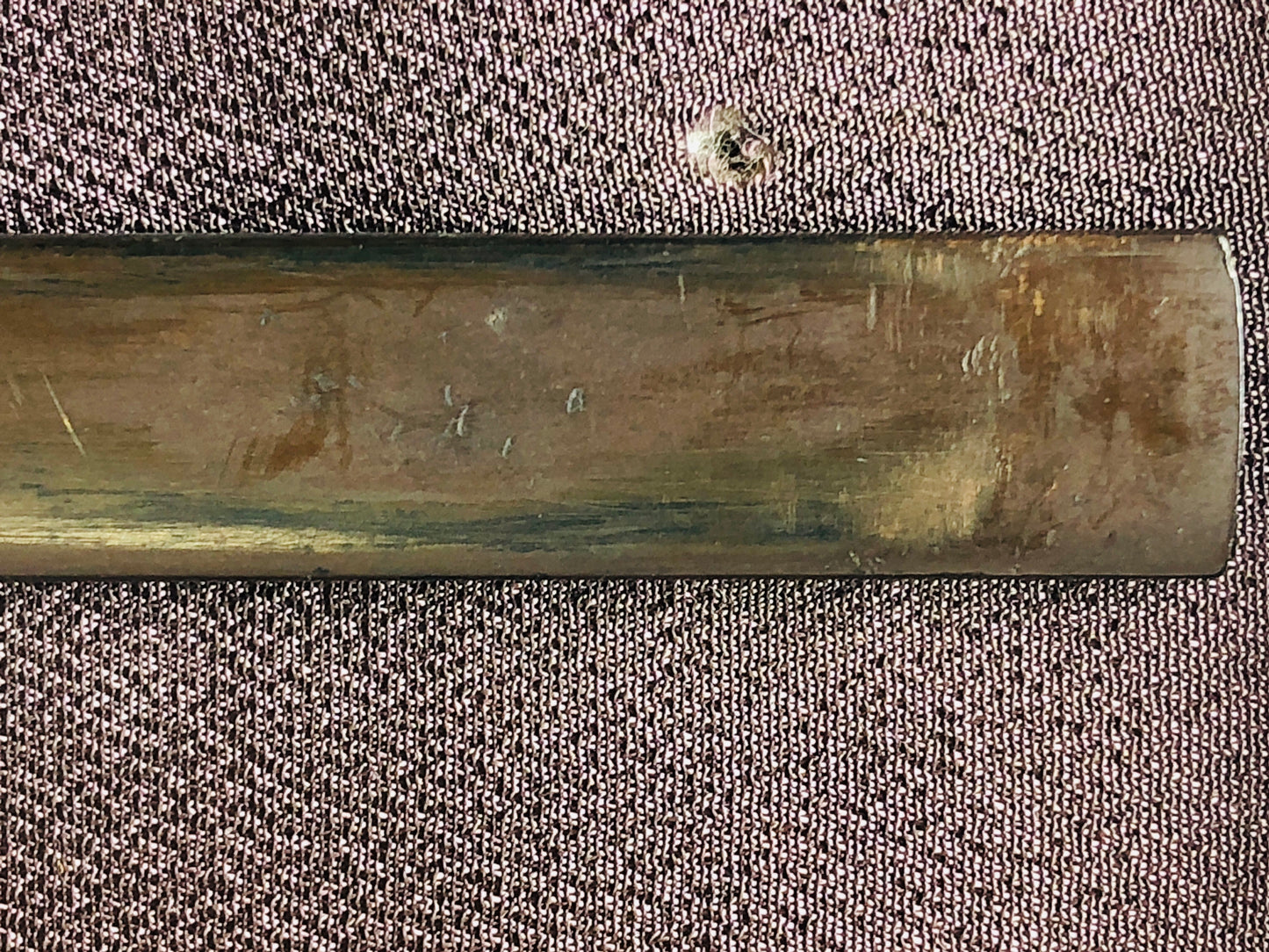 Y4831 KOUGAI hairpin spatula sword fittings inlay box Japan antique samurai