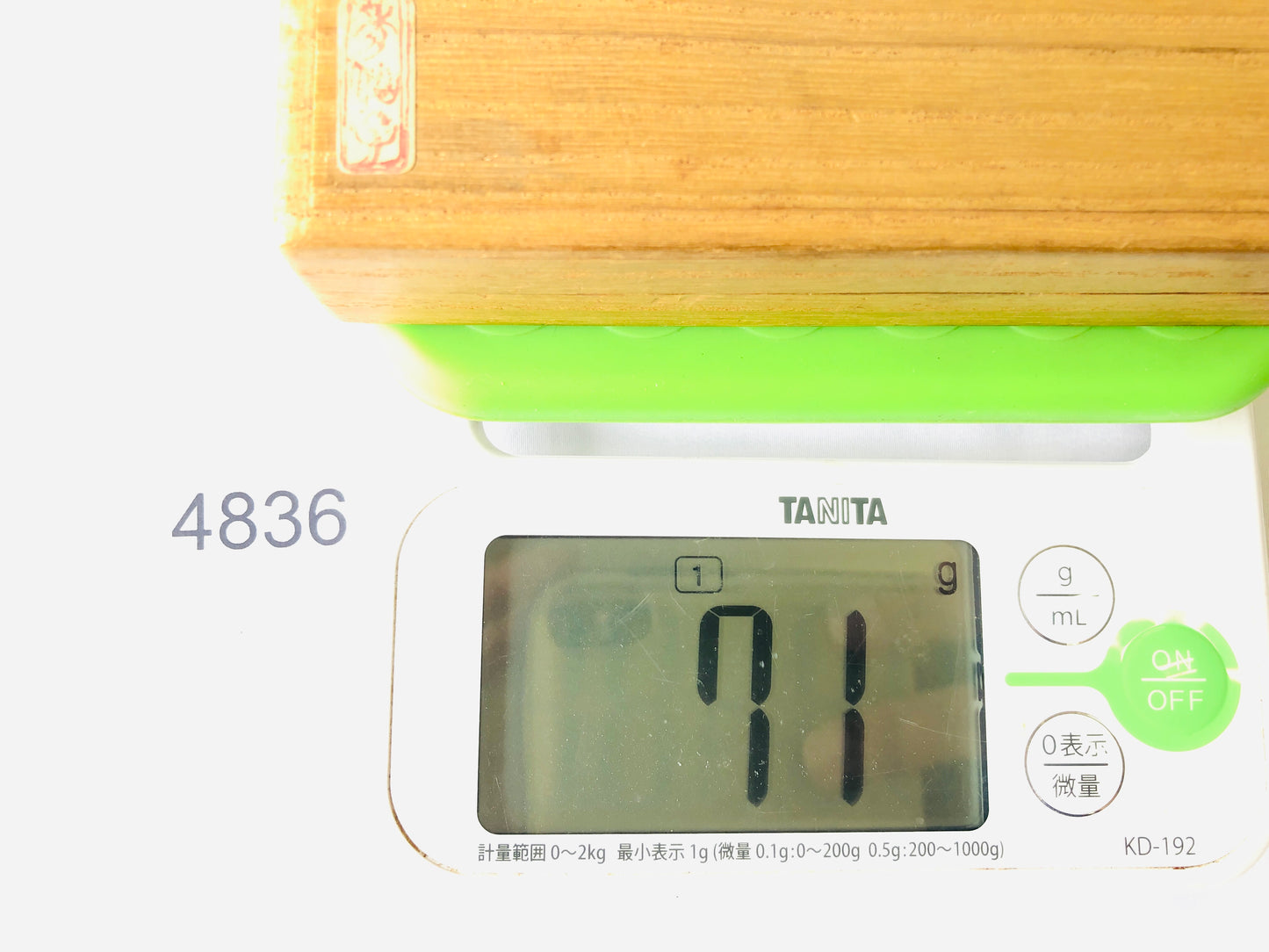 Y4836 MENUKI sword hilt rabbit box Japan antique samurai katana koshirae edo