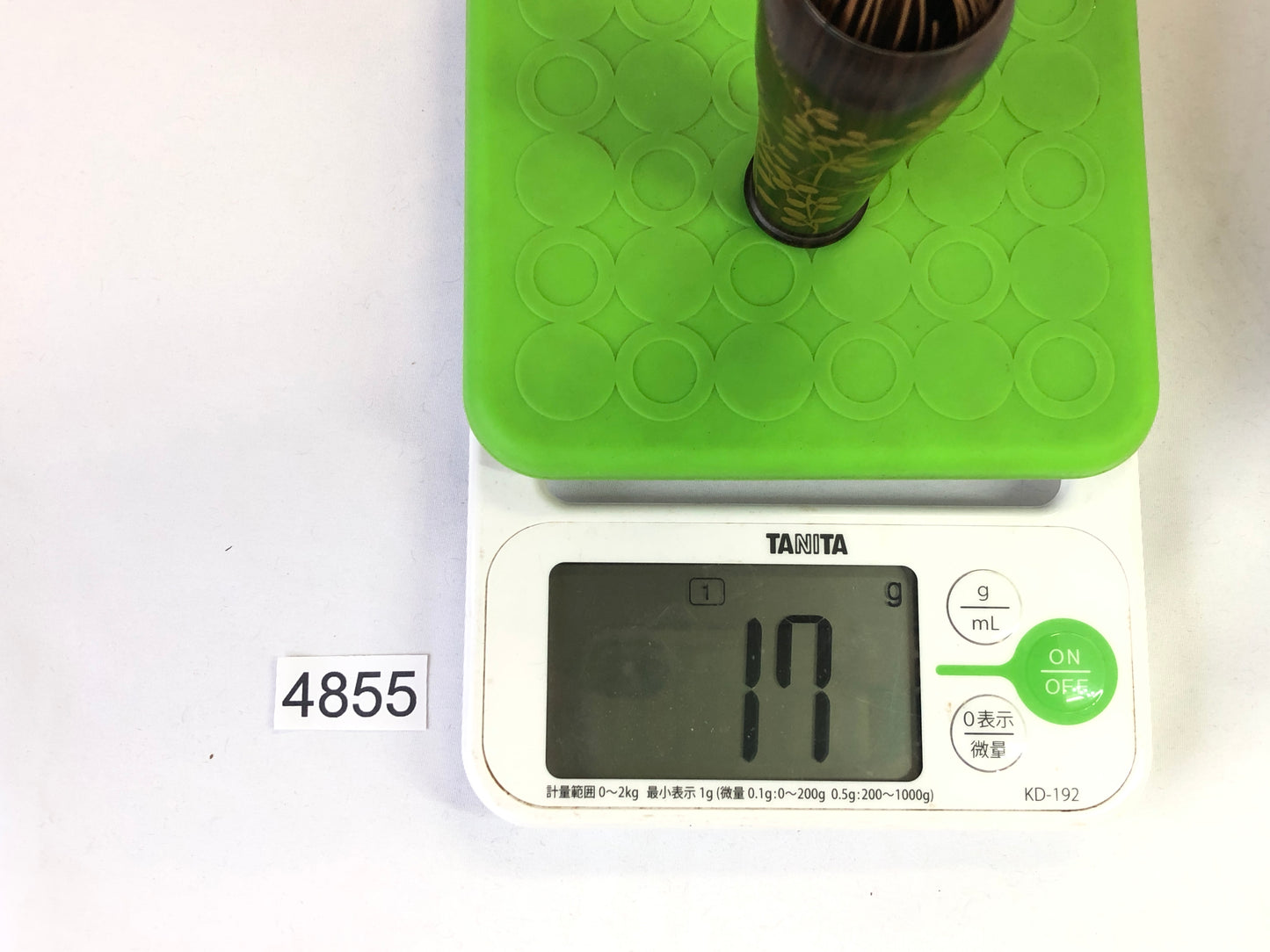 Y4855 CHASEN tea whisk cholder case autumn grass Japan Tea Ceremony antique